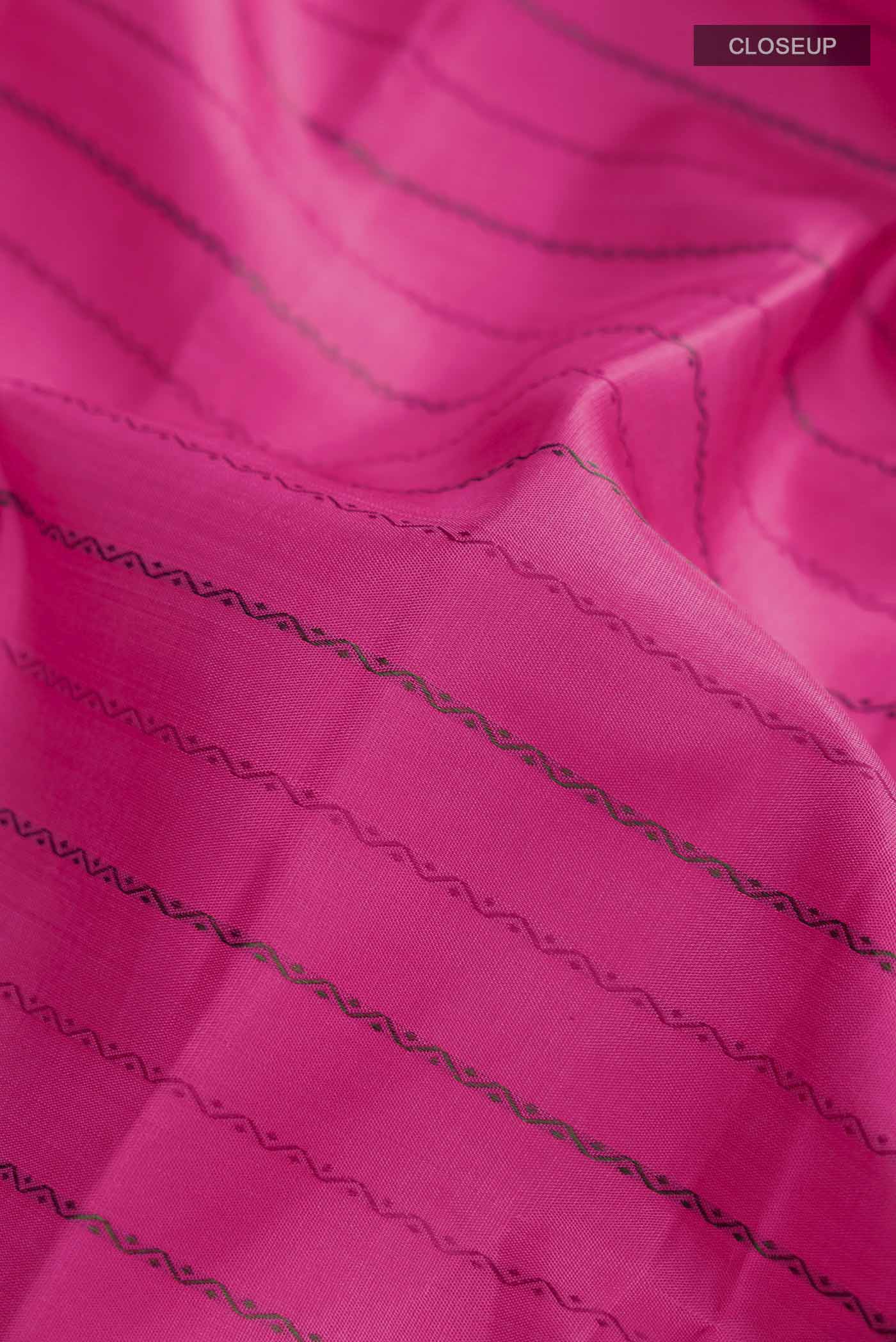 Pink Kanjivaram Silk Saree - Image 2