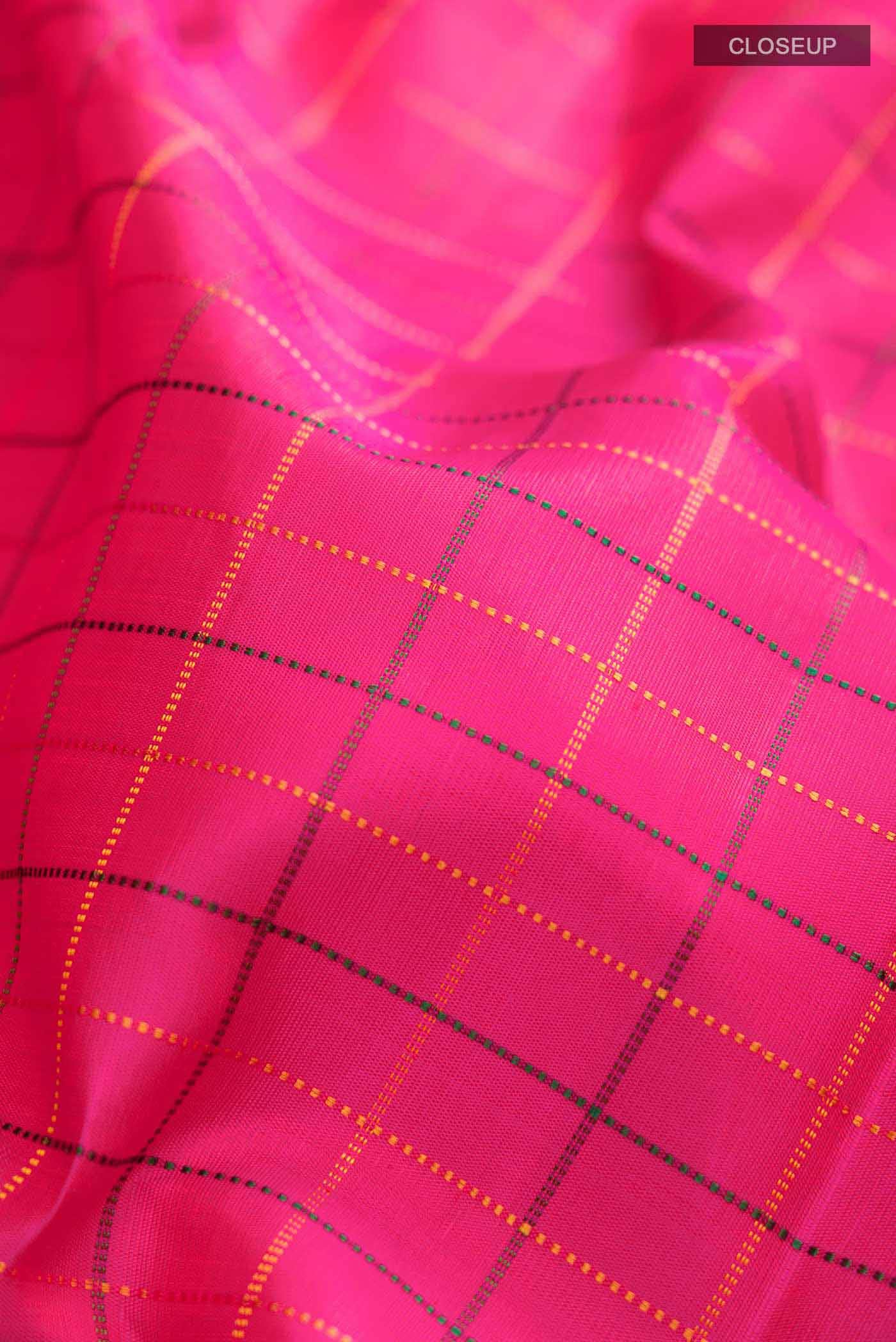 Pink Kanchipuram Silk Saree - Image 3