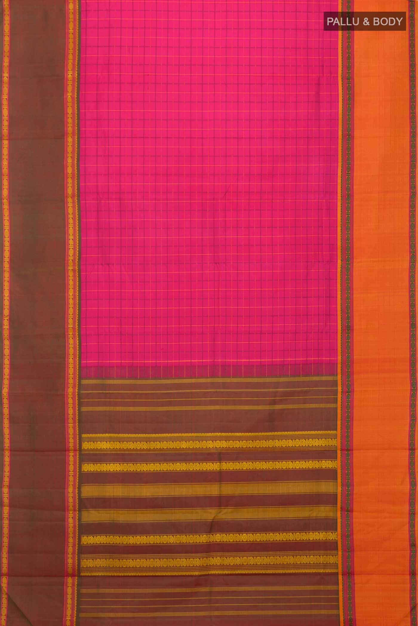 Pink Kanchipuram Silk Saree - Image 4