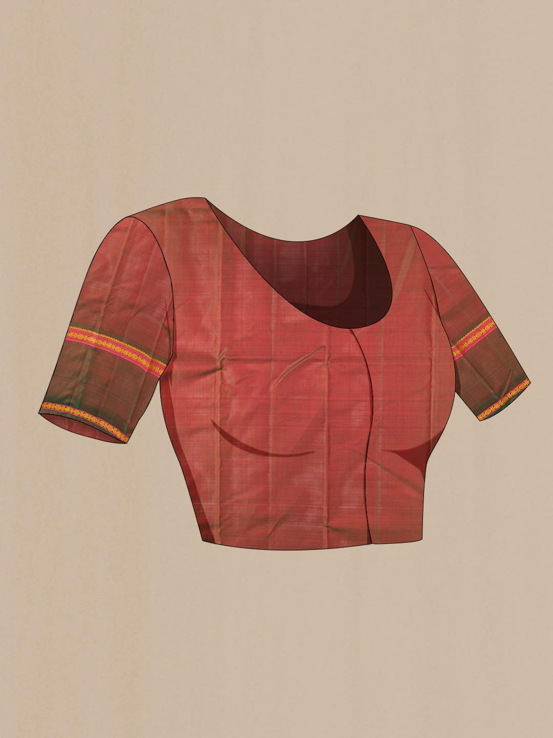 Pink Kanchipuram Silk Saree - Image 6