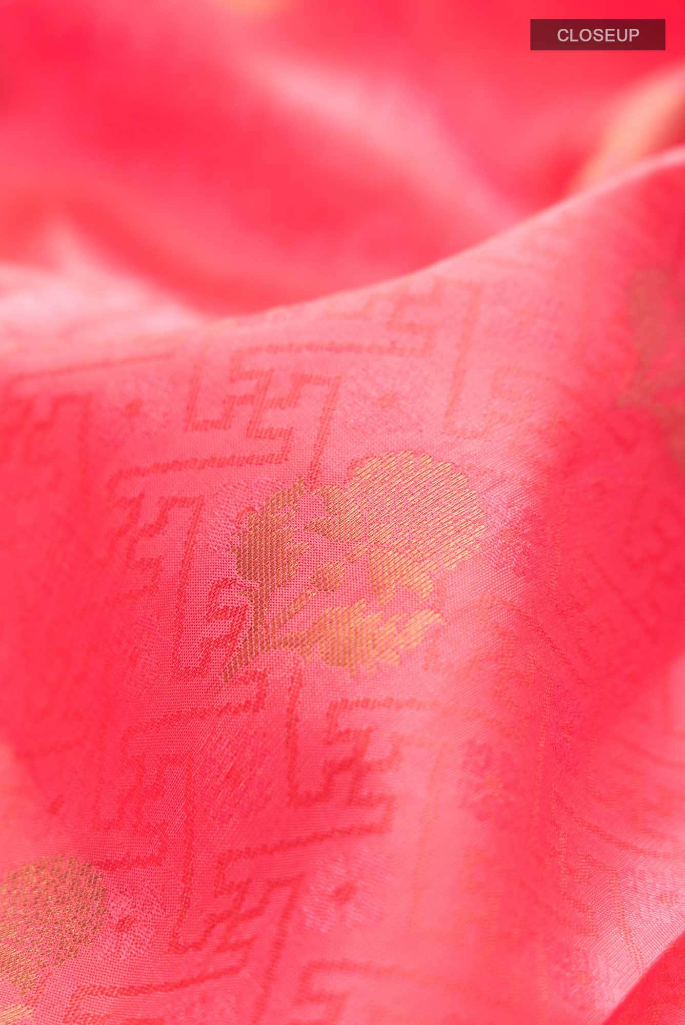 Pink Kanchipuram Silk Saree - Image 3