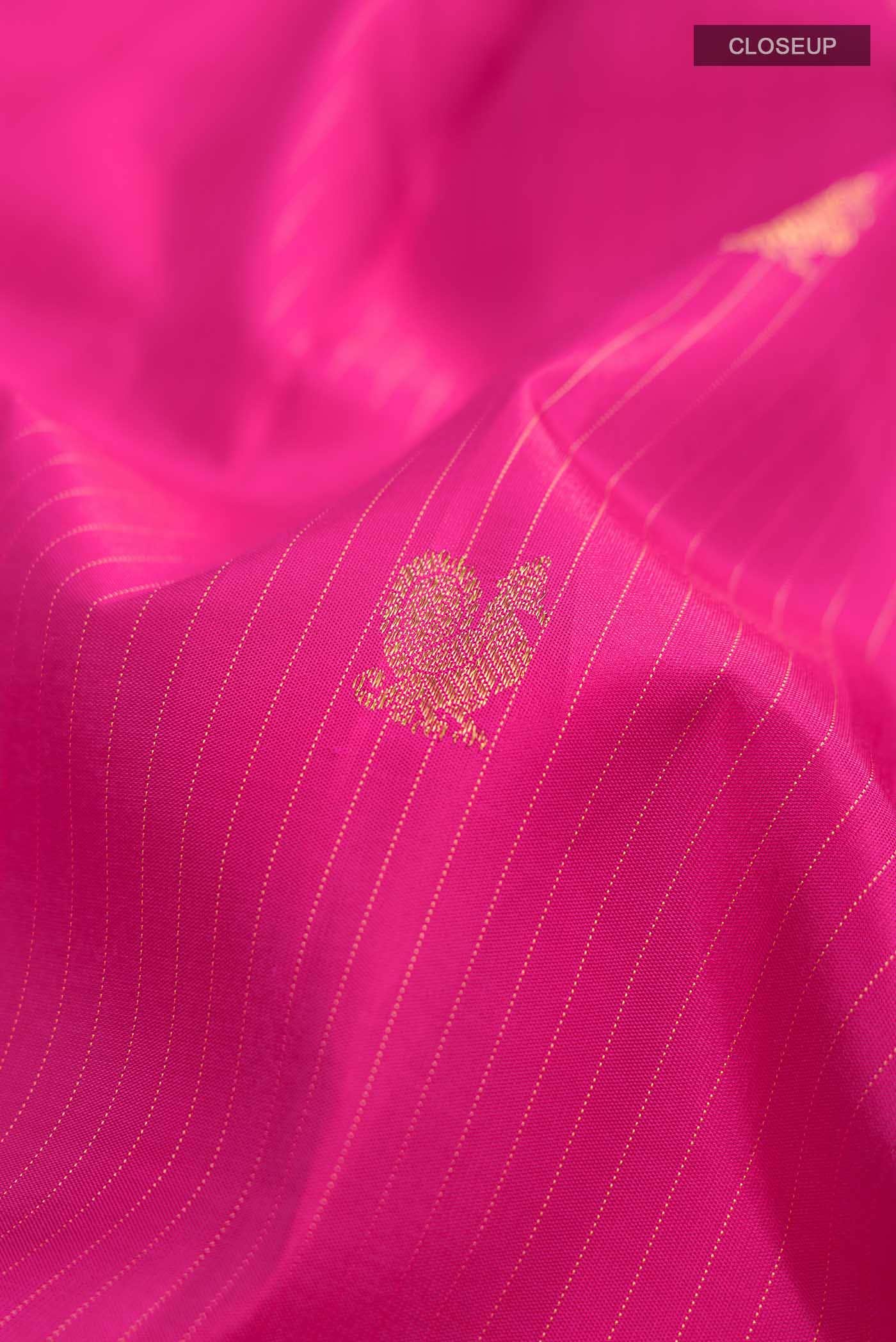 Pink Kanjivaram Silk Saree - Image 3