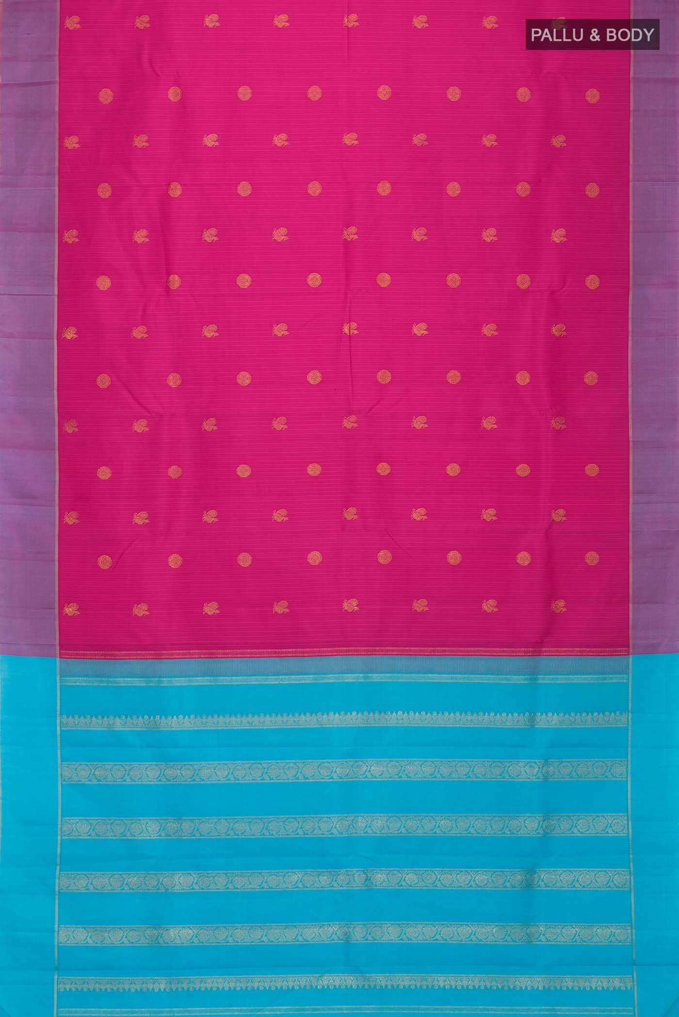 Pink Kanjivaram Silk Saree - Image 4