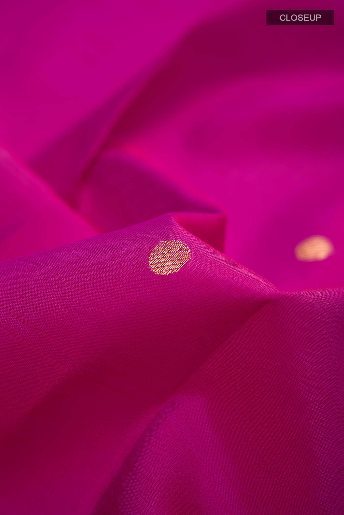 Magenta Kanjivaram Silk Saree - Image 3