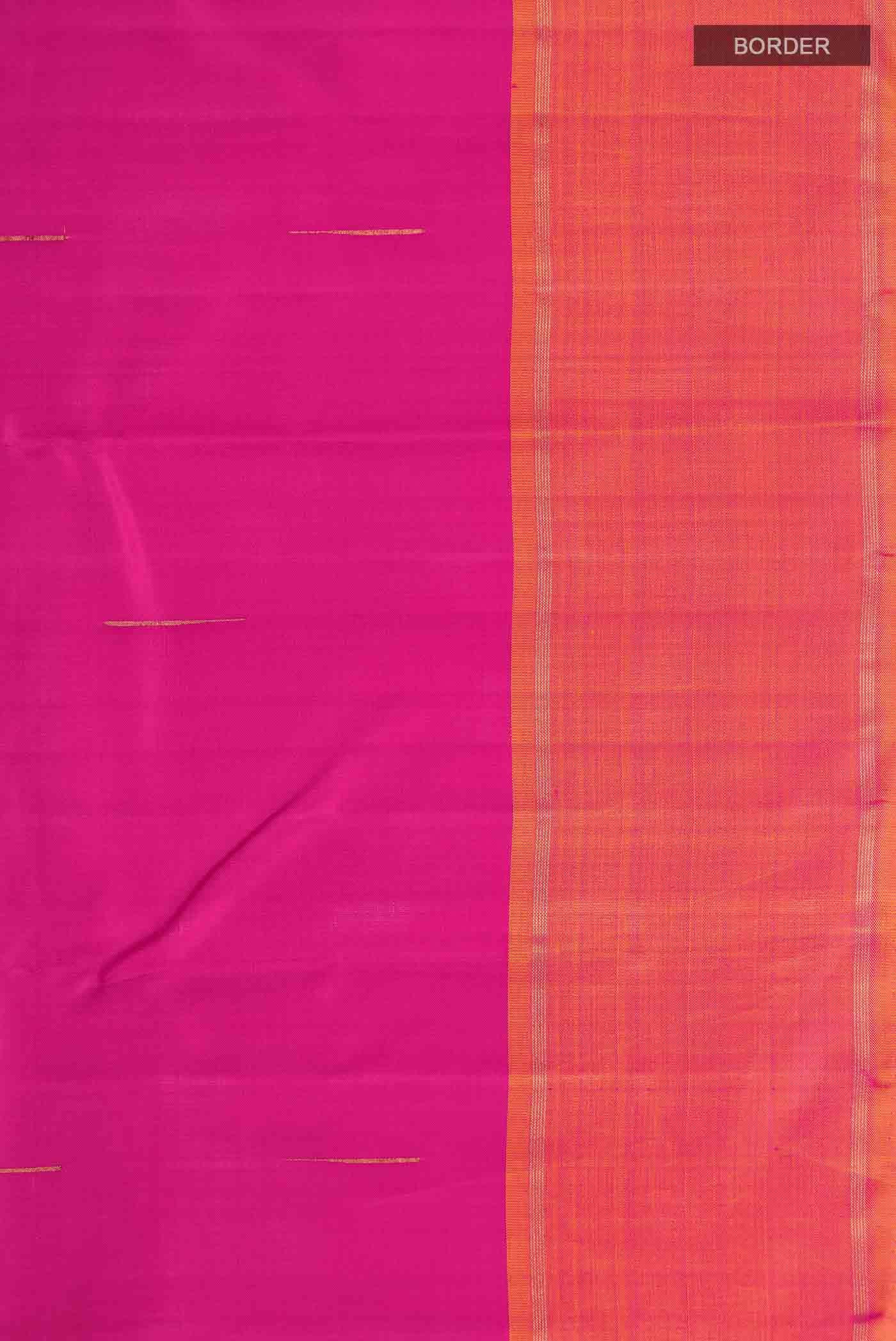 Pink Kanjivaram Silk Saree - Image 6