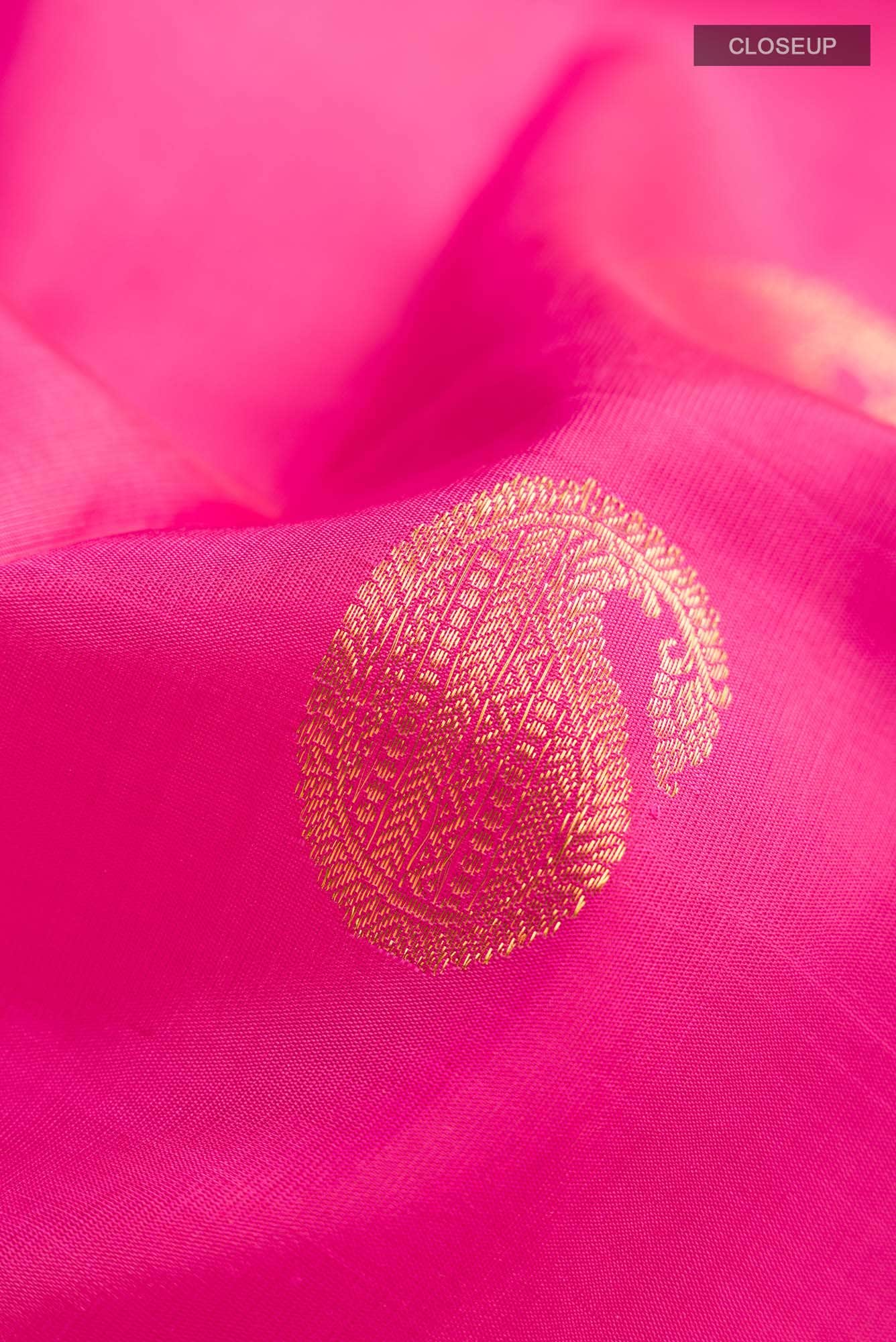 Pink Kanjivaram Silk Saree - Image 3