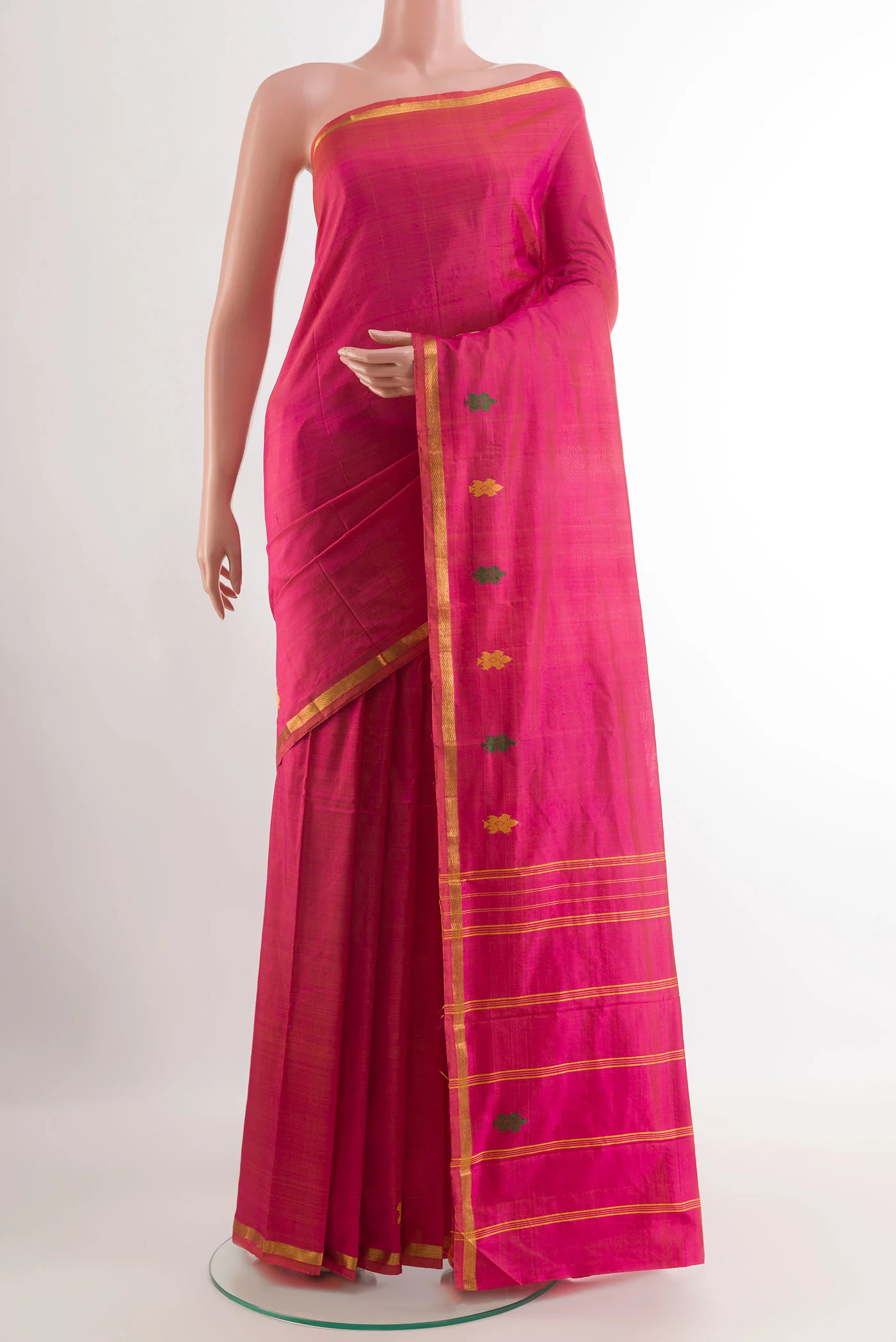 Pink Kanchipuram Silk Saree