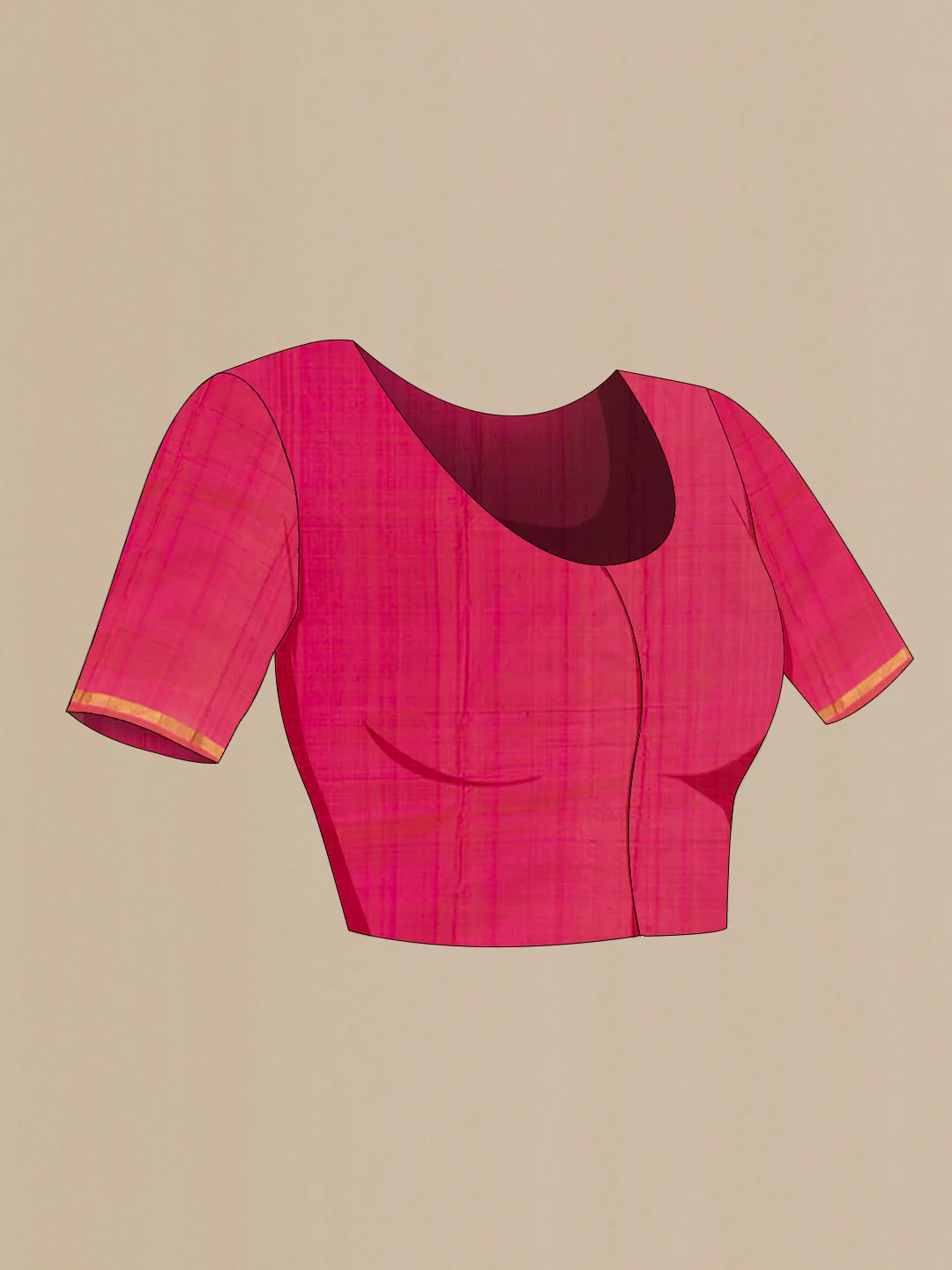 Pink Kanchipuram Silk Saree - Image 2