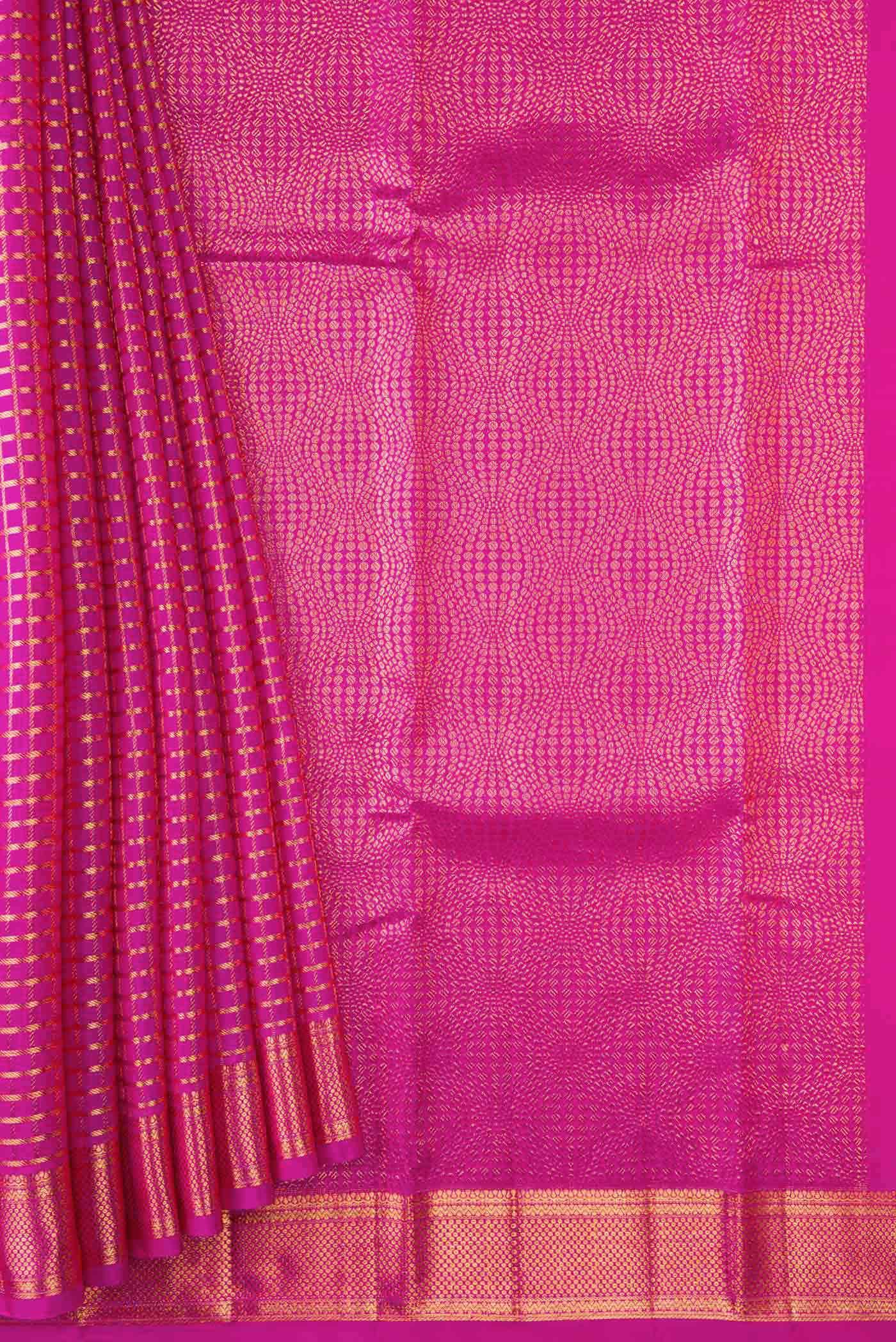 Pink Kanchipuram Silk Saree - Image 2