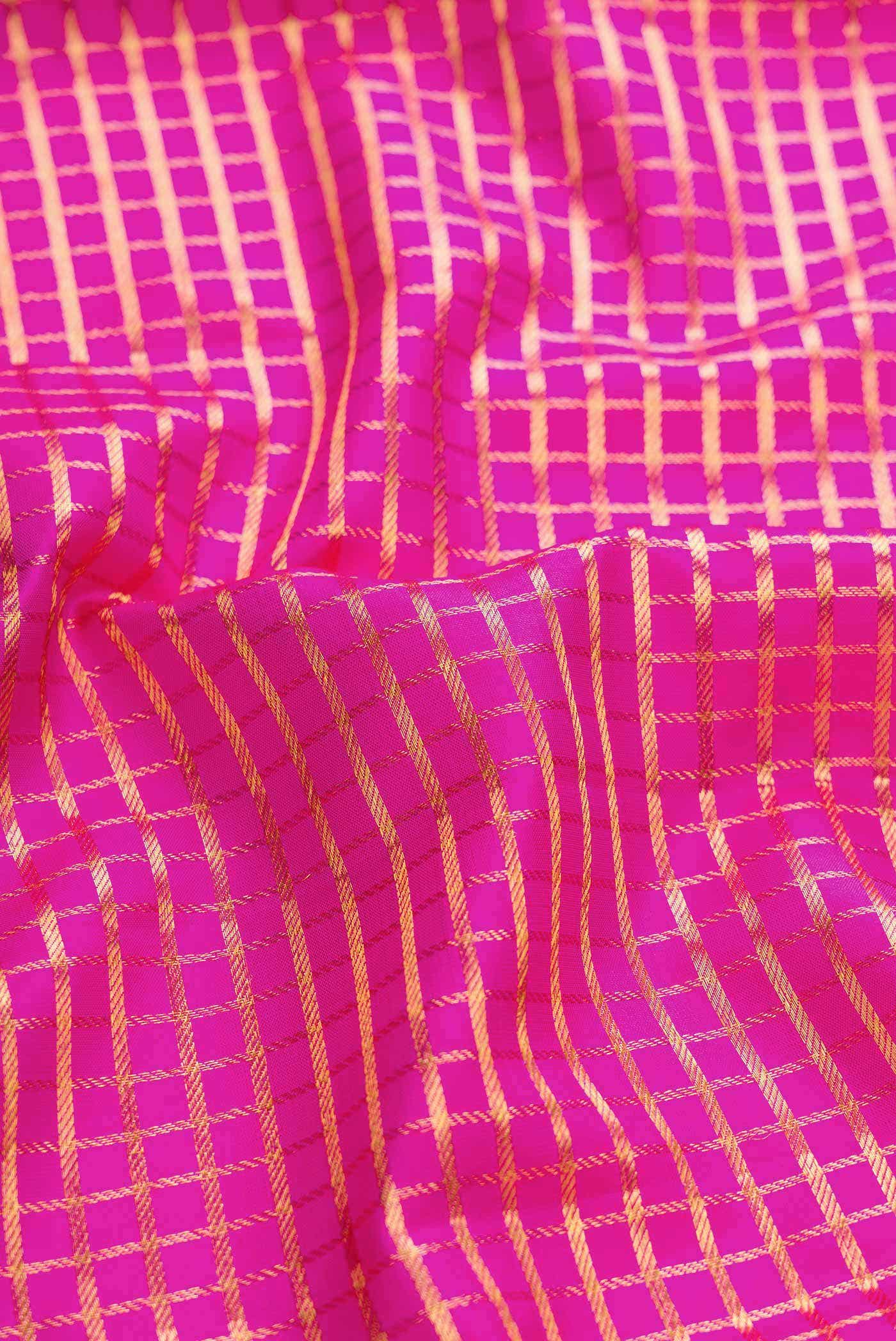 Pink Kanchipuram Silk Saree - Image 3