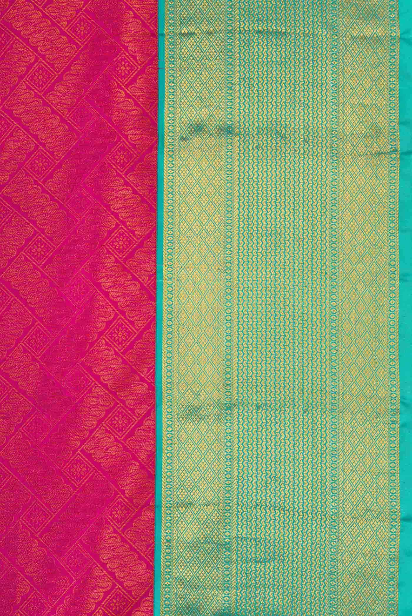 Pink Kanjivaram Silk Saree - Image 5