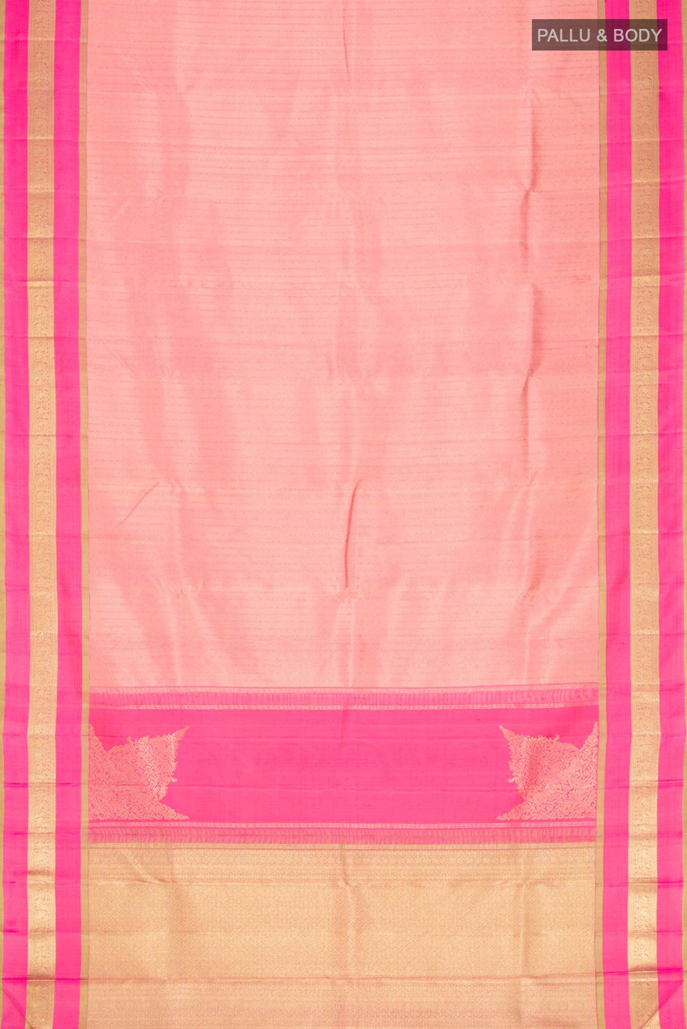 Pink Kanchipuram Silk Saree - Image 4