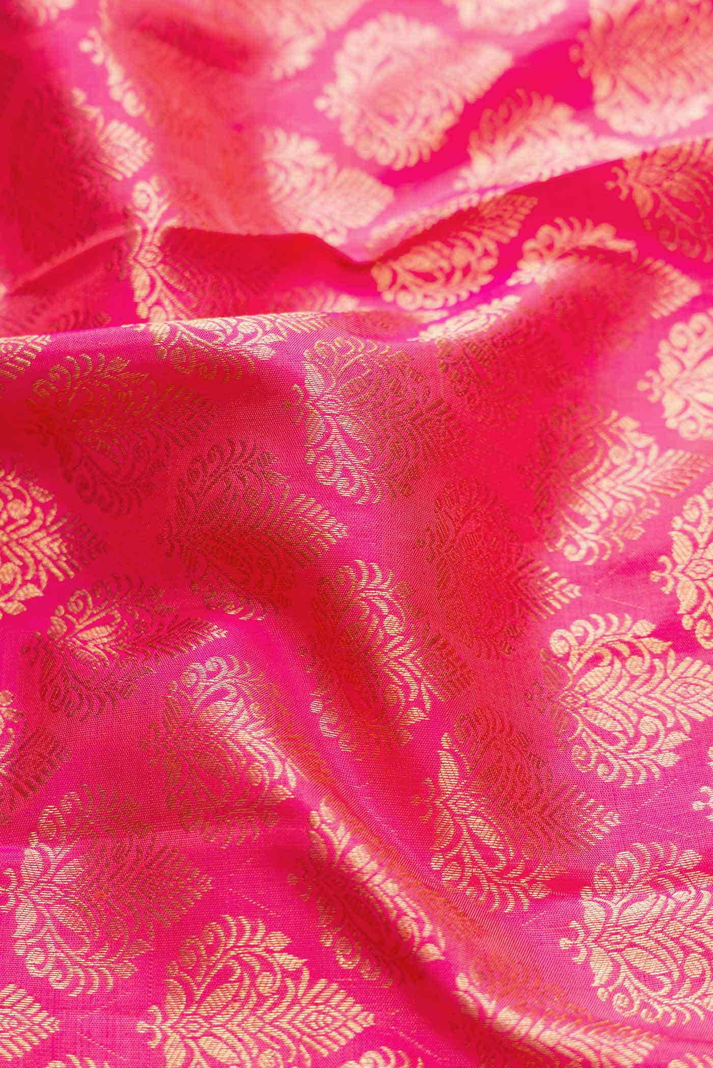 Pink Kanjivaram Silk Saree - Image 3