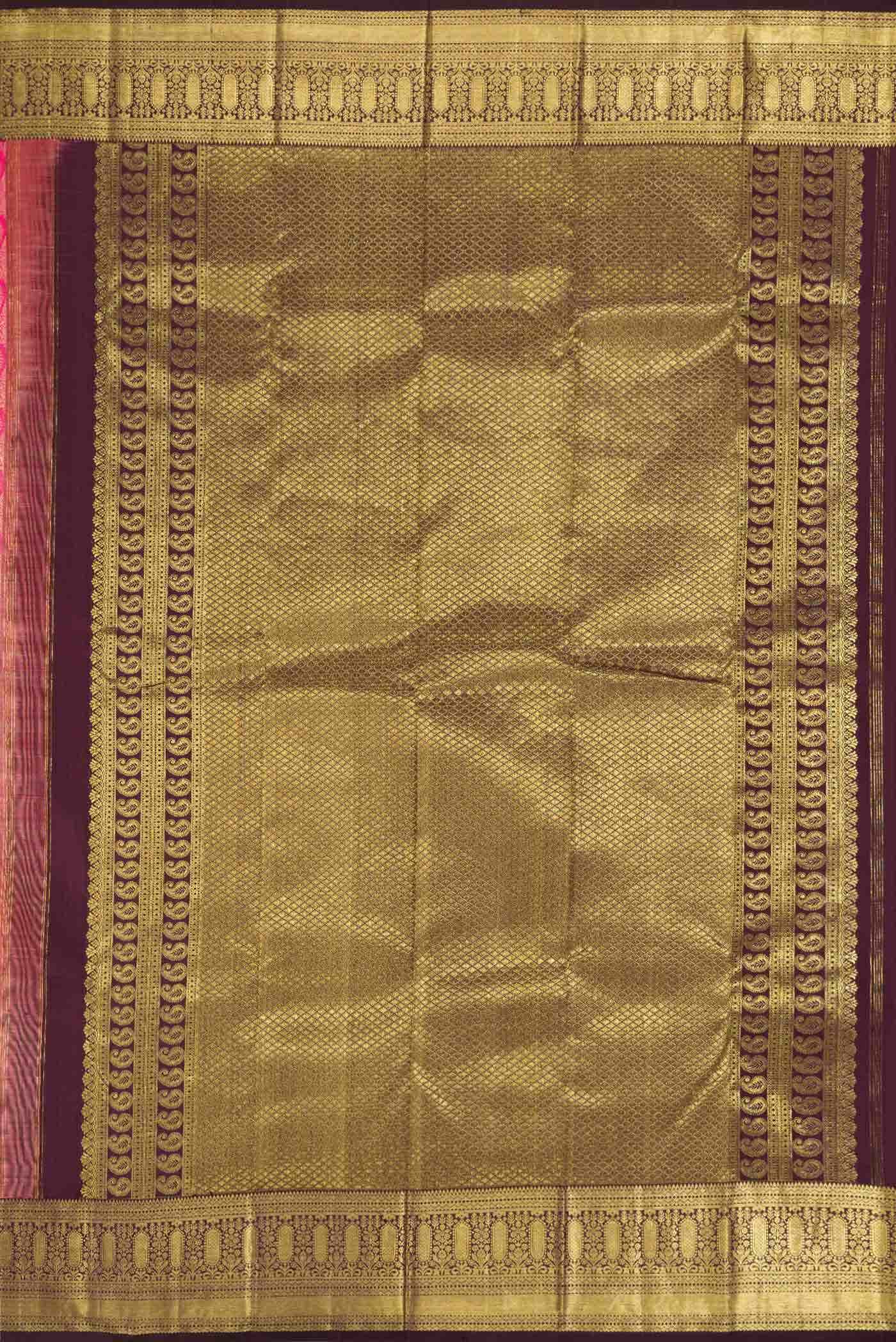 Pink Kanjivaram Silk Saree - Image 5