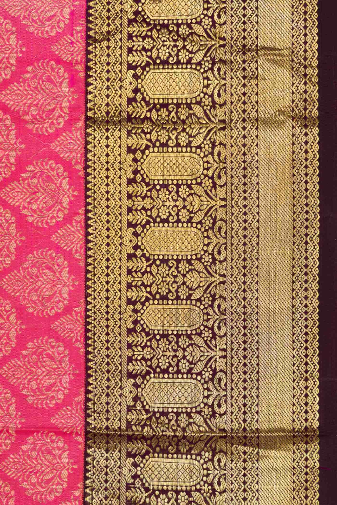 Pink Kanjivaram Silk Saree - Image 6