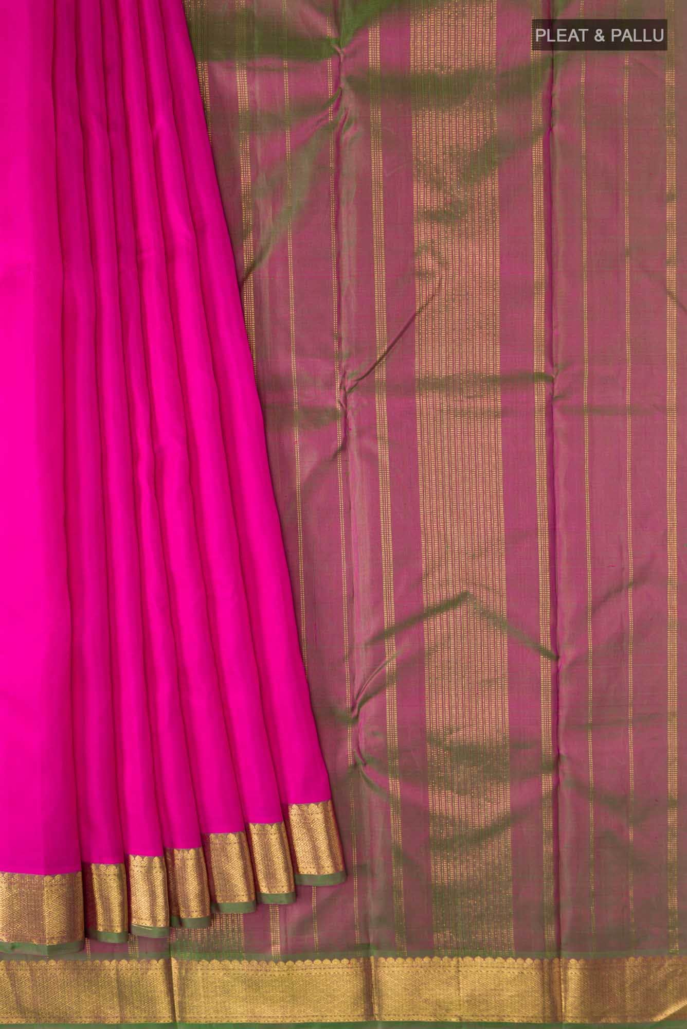 Pink Kanchipuram Silk Saree - Image 2