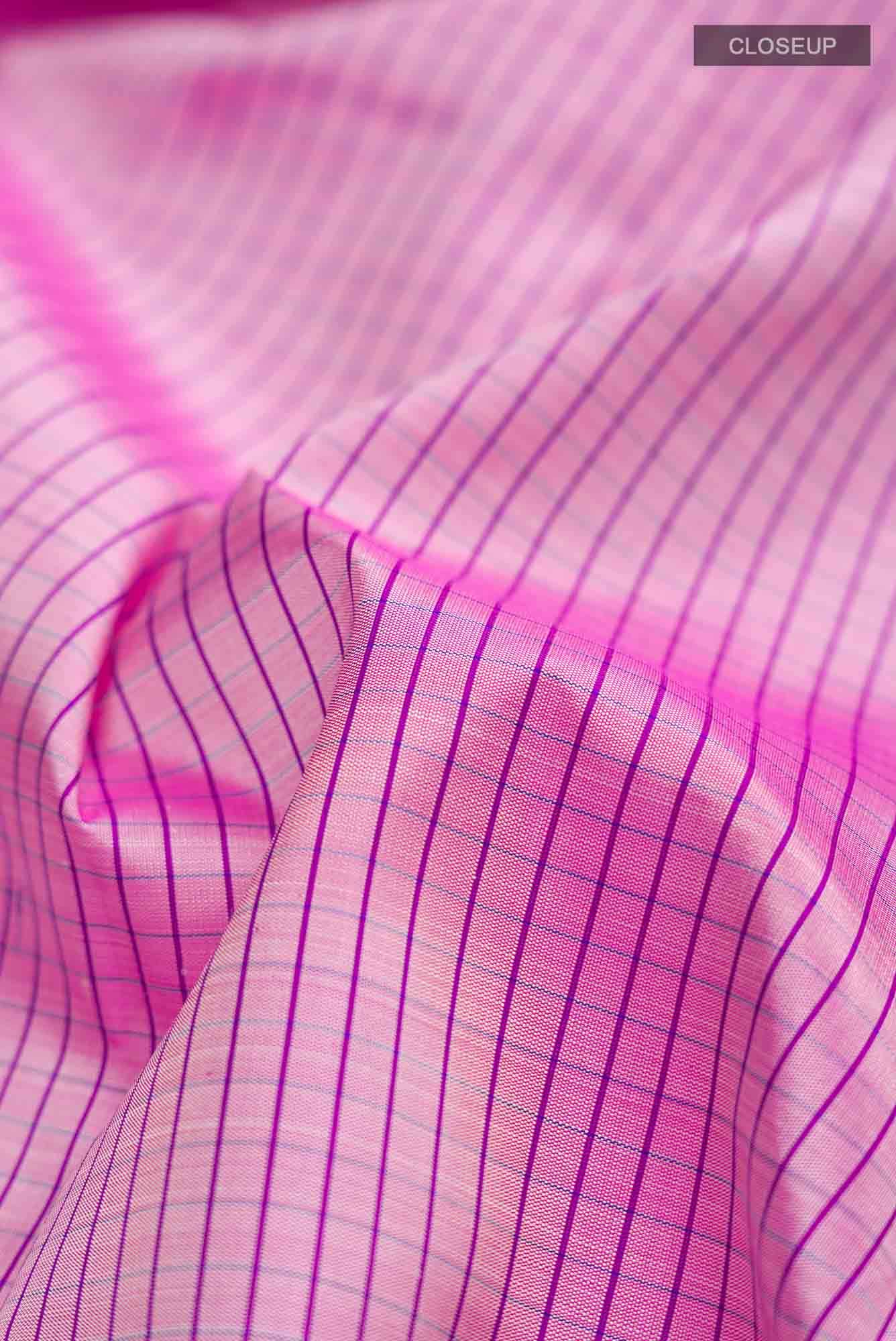 Pink Kanjivaram Silk Saree - Image 3