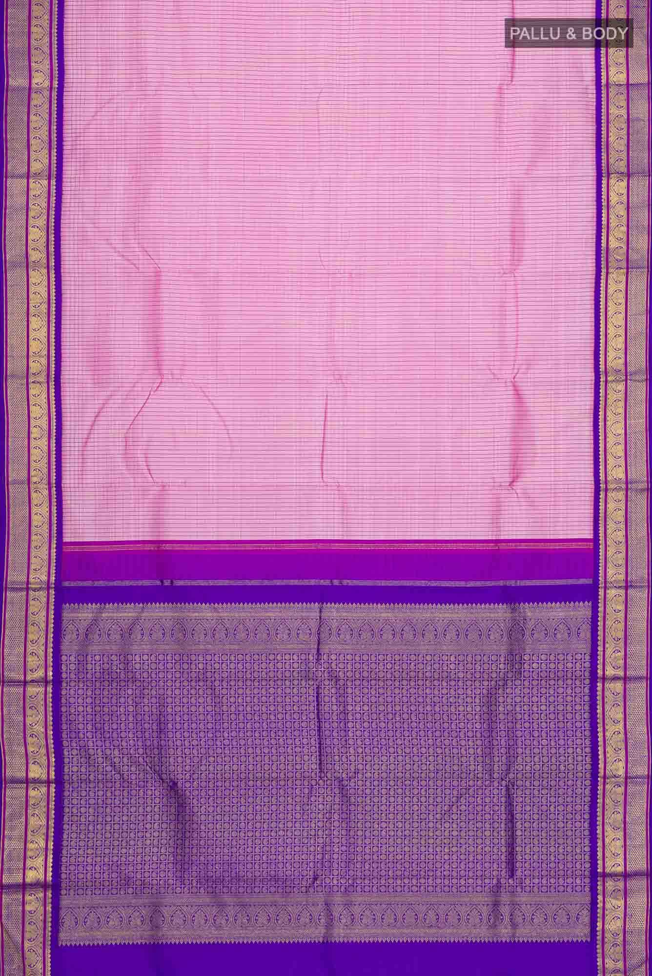 Pink Kanjivaram Silk Saree - Image 4