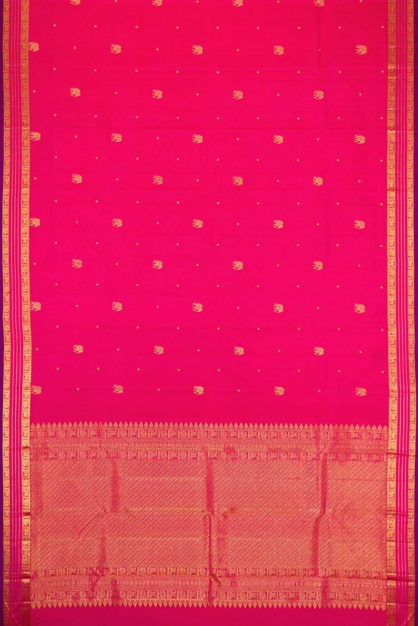 Pink Kanchipuram Silk Saree - Image 6