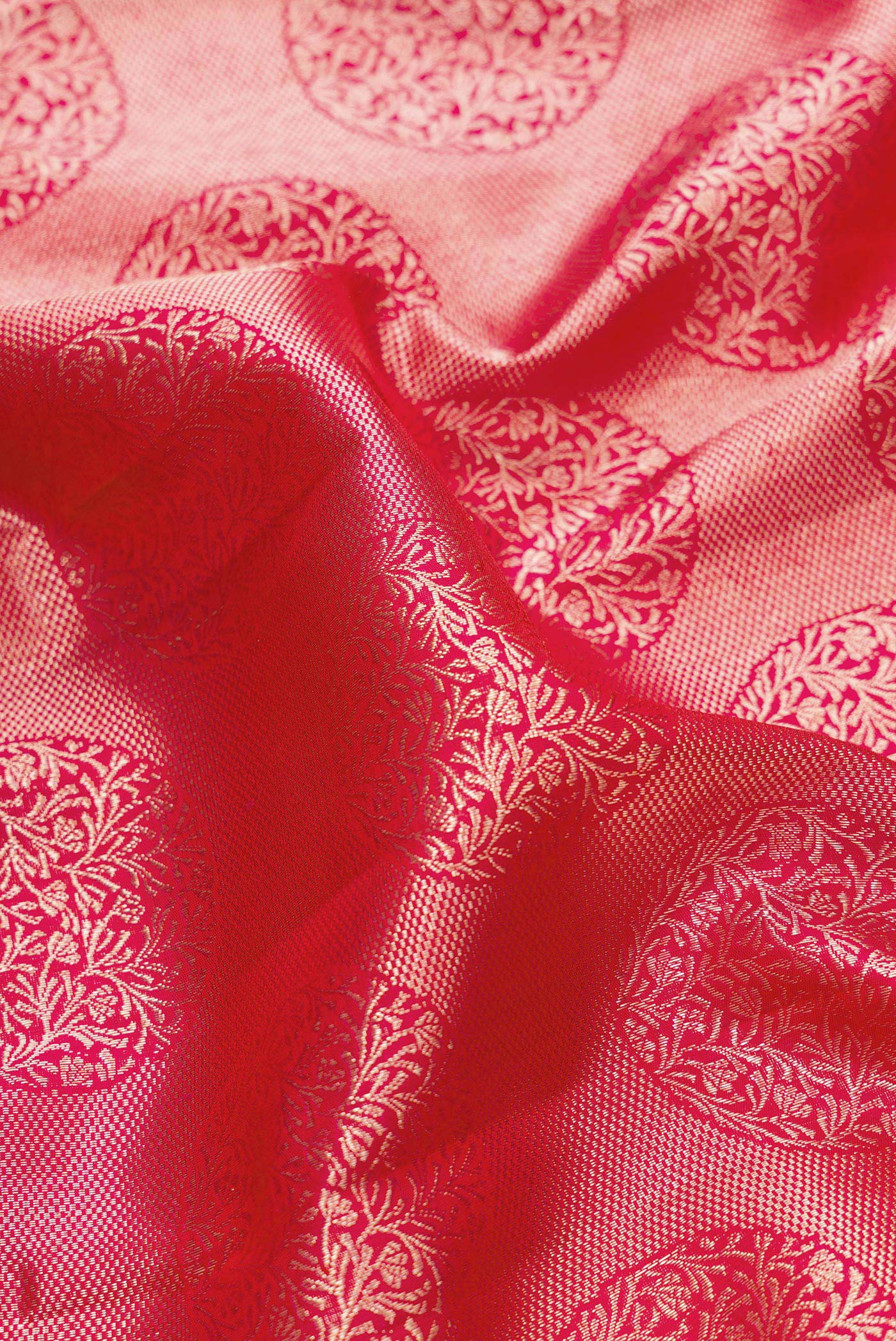 Pink Kanchipuram Silk Saree - Image 2