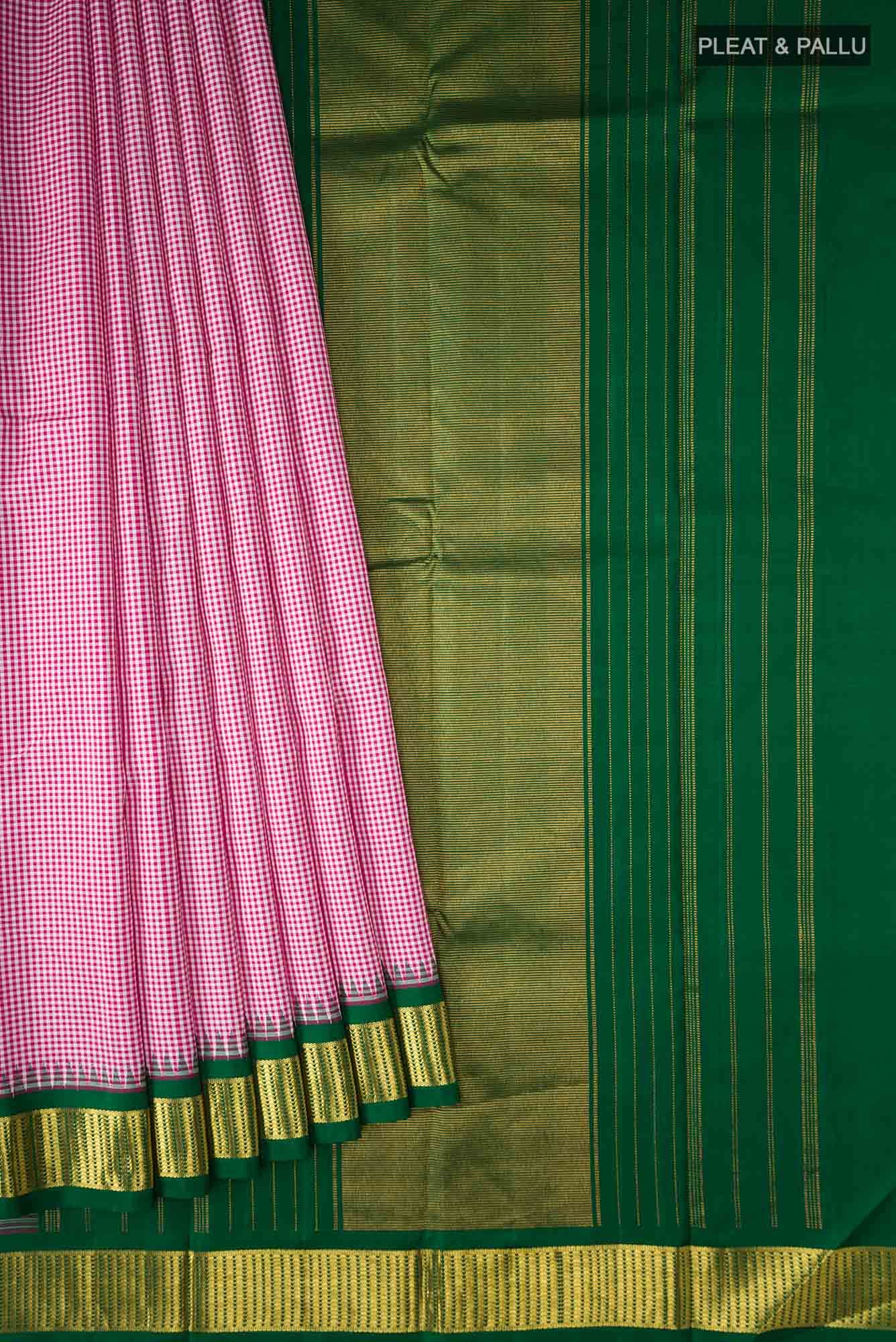 Pink Kanjivaram Silk Saree - Image 2
