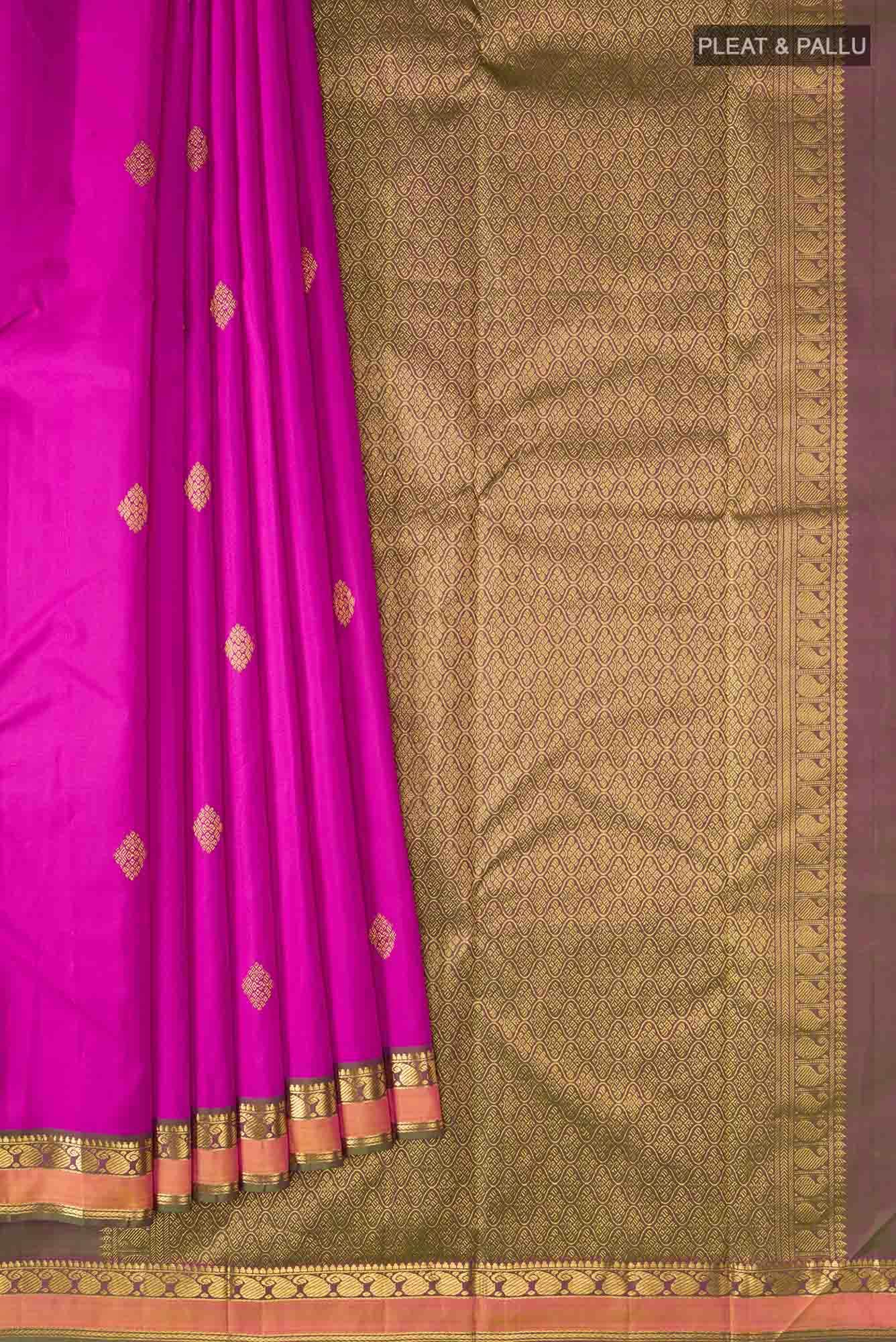 Pink Kanchipuram Silk Saree - Image 2