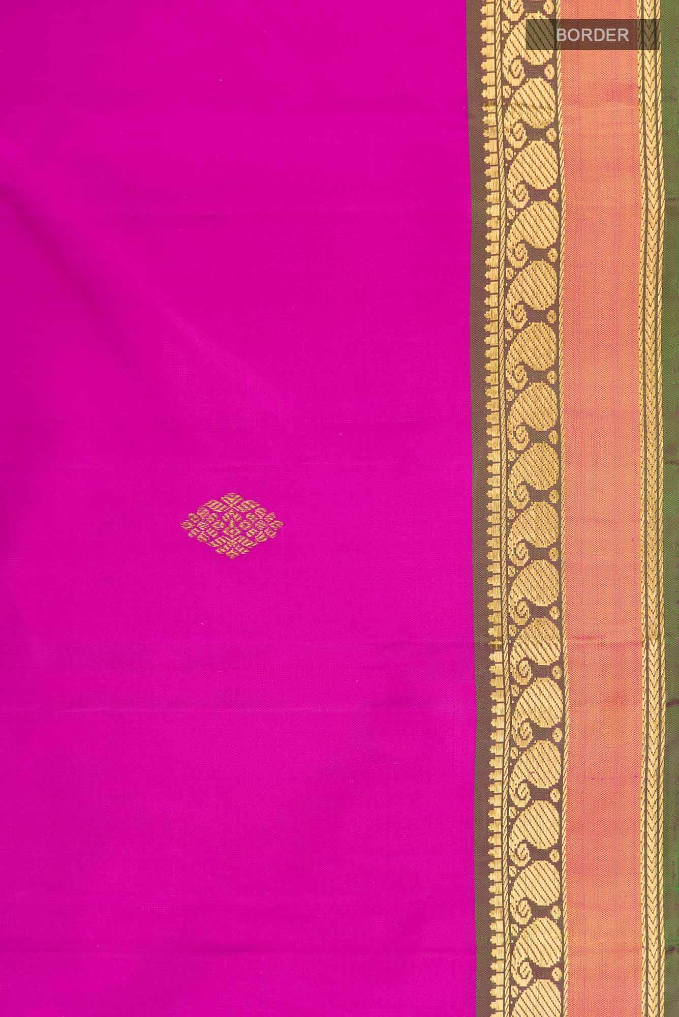 Pink Kanchipuram Silk Saree - Image 5