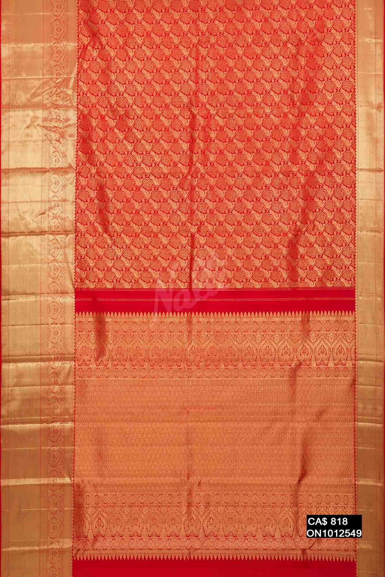 Pink Kanchipuram Silk Saree
