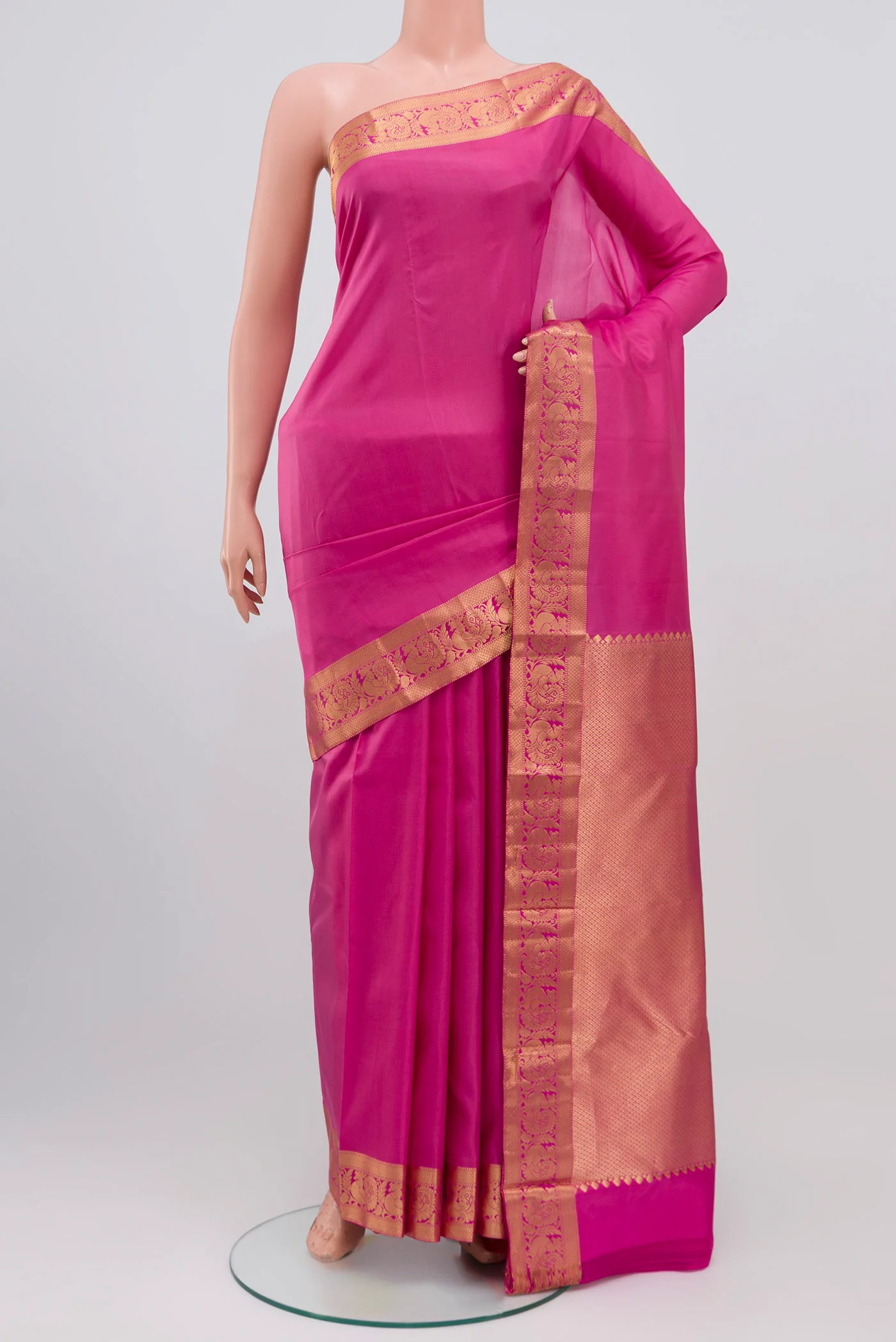 Pink Kanjivaram Silk Saree