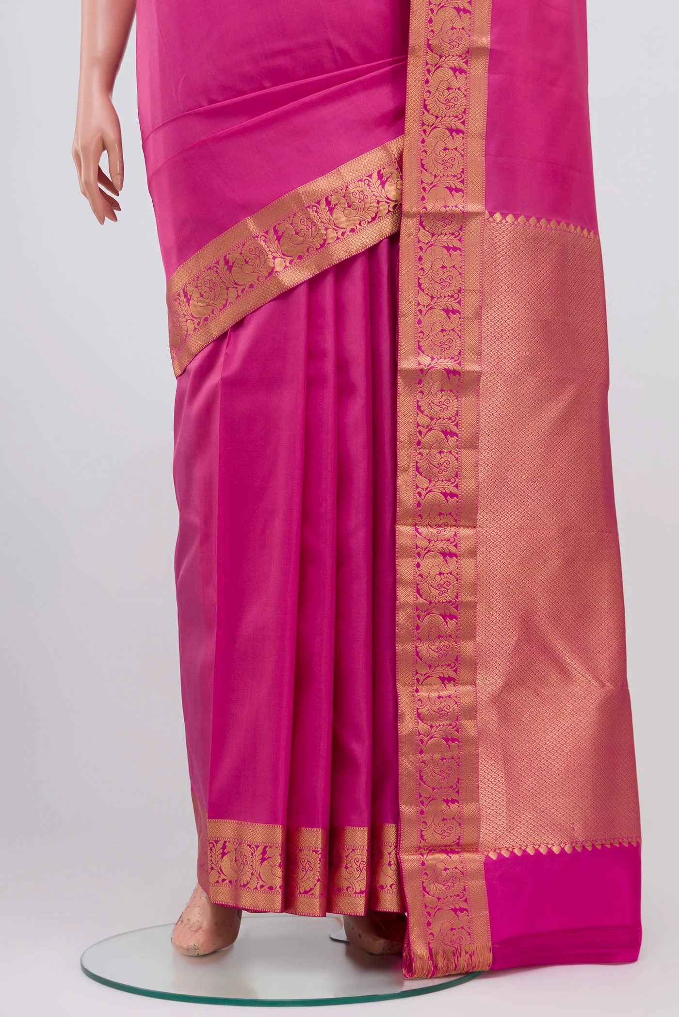 Pink Kanjivaram Silk Saree - Image 3