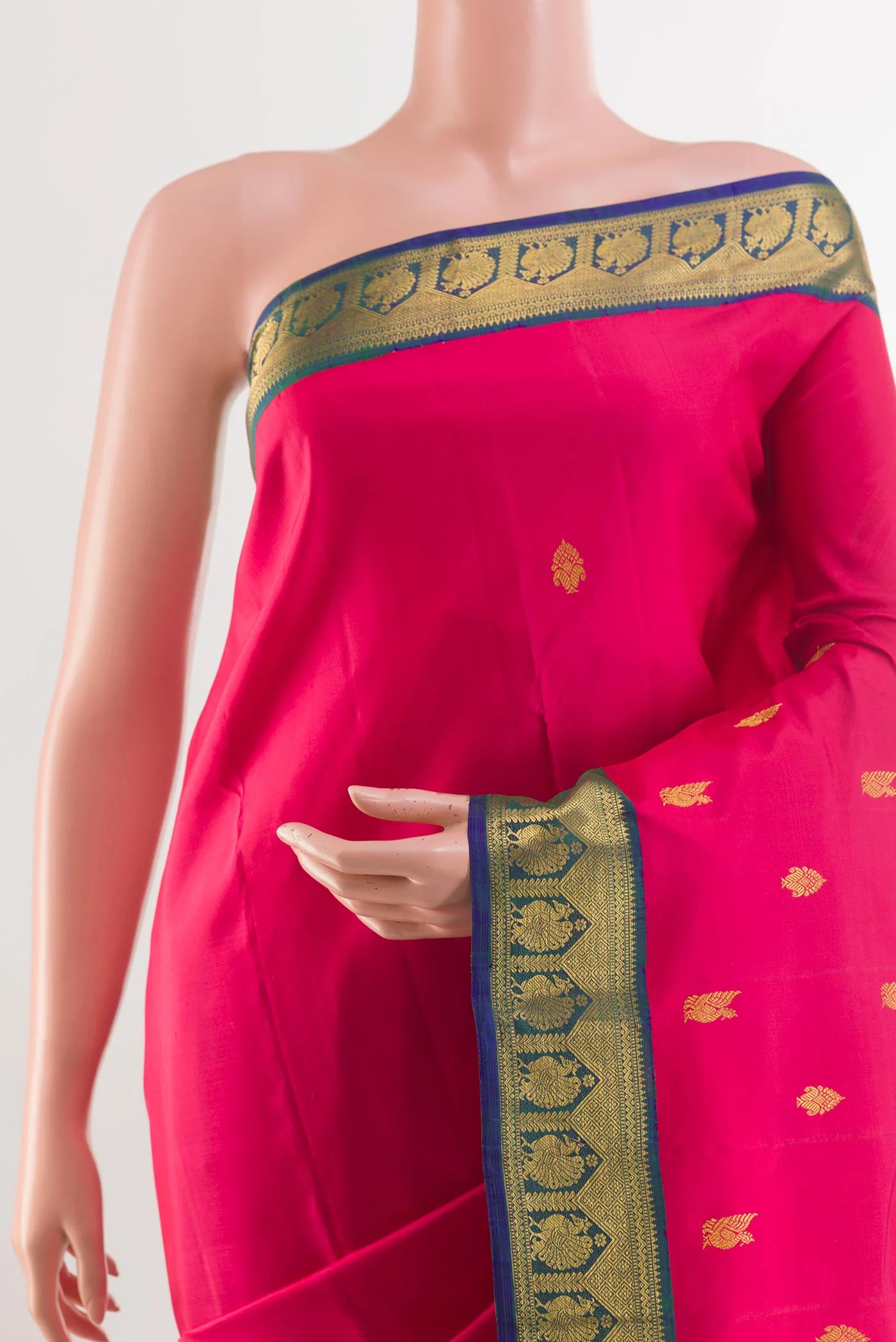 Pink Kanjivaram Silk Saree - Image 2