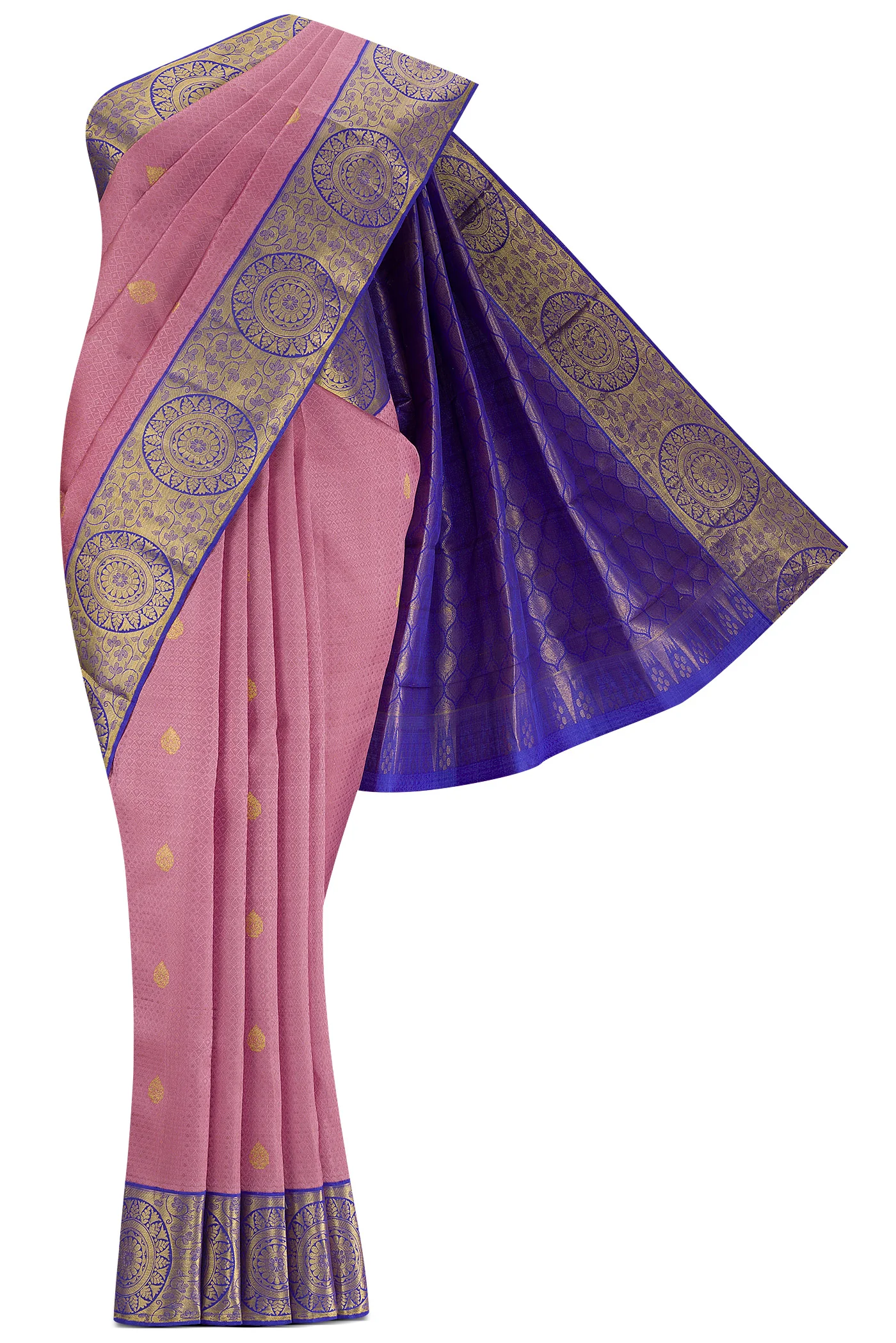 Lavender Kanjivaram Silk Saree