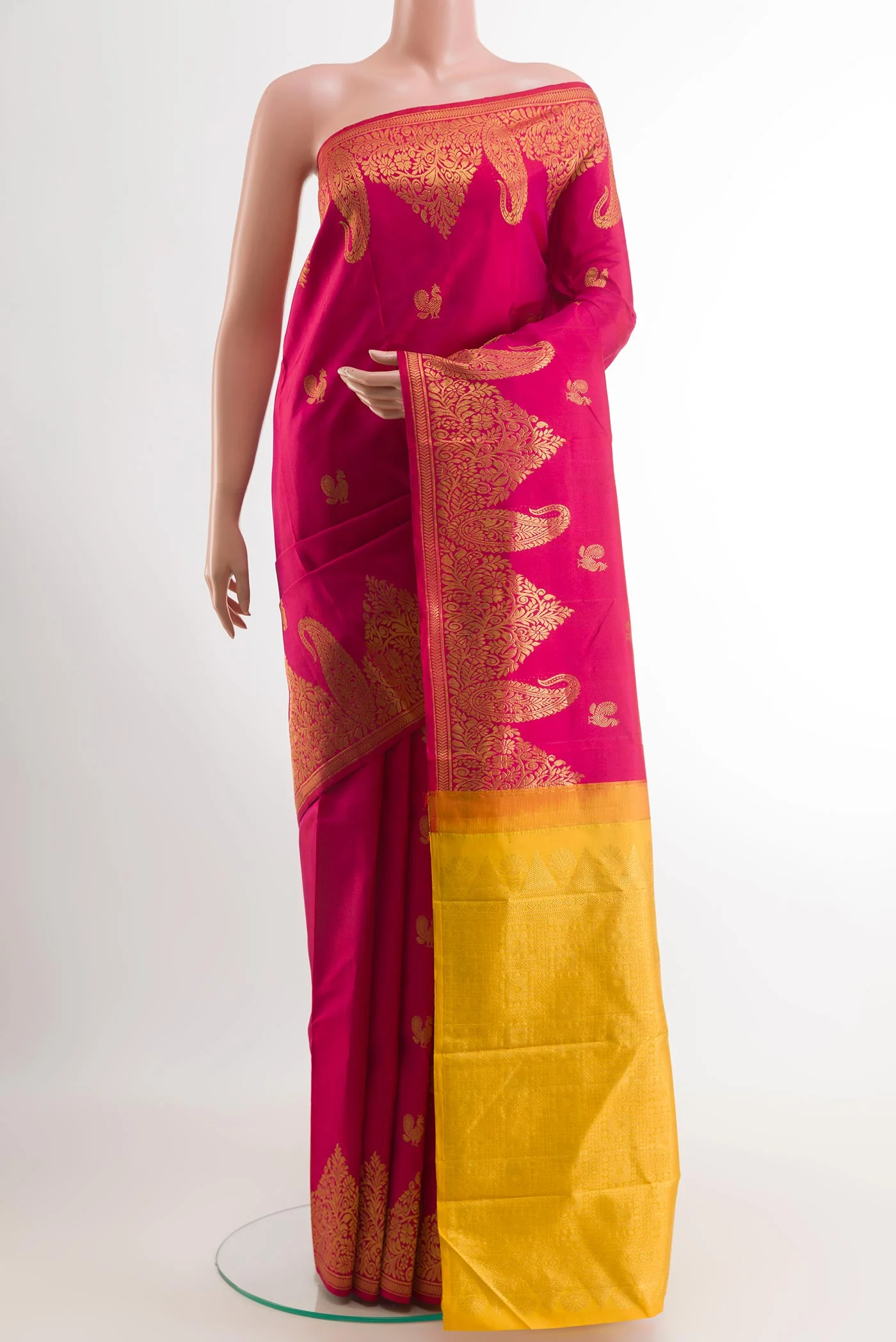 Pink Kanjivaram Silk Saree