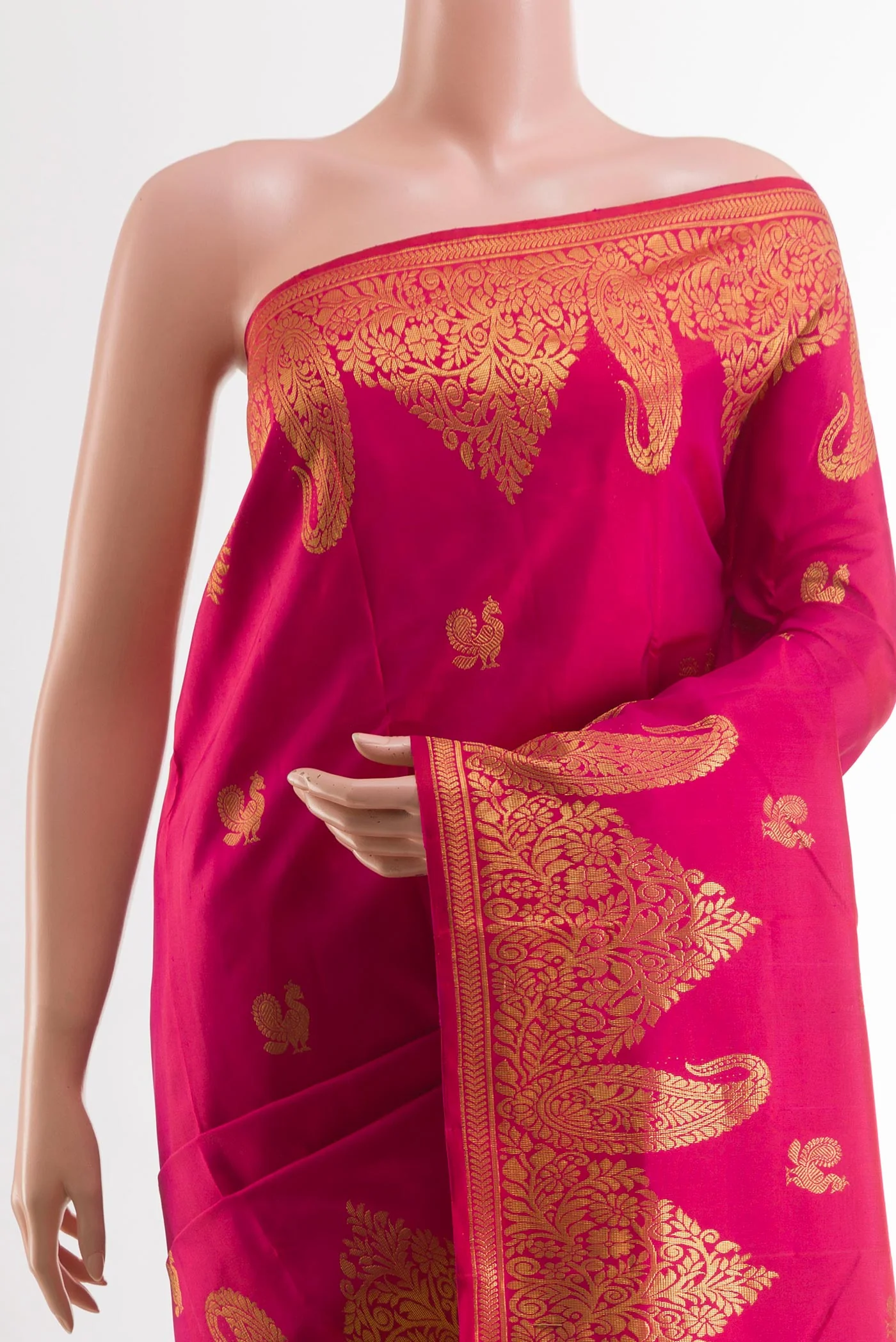 Pink Kanjivaram Silk Saree - Image 2