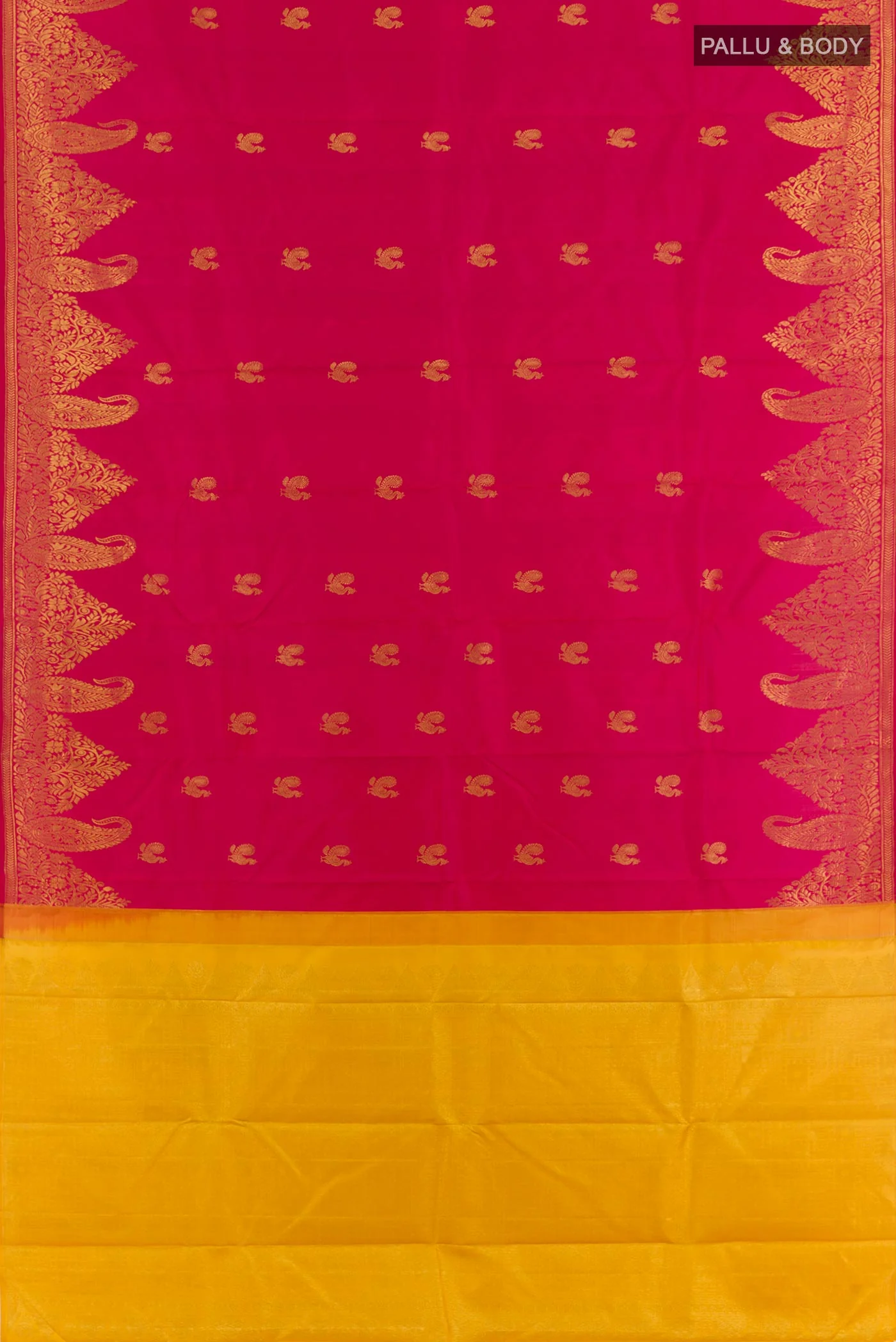 Pink Kanjivaram Silk Saree - Image 5