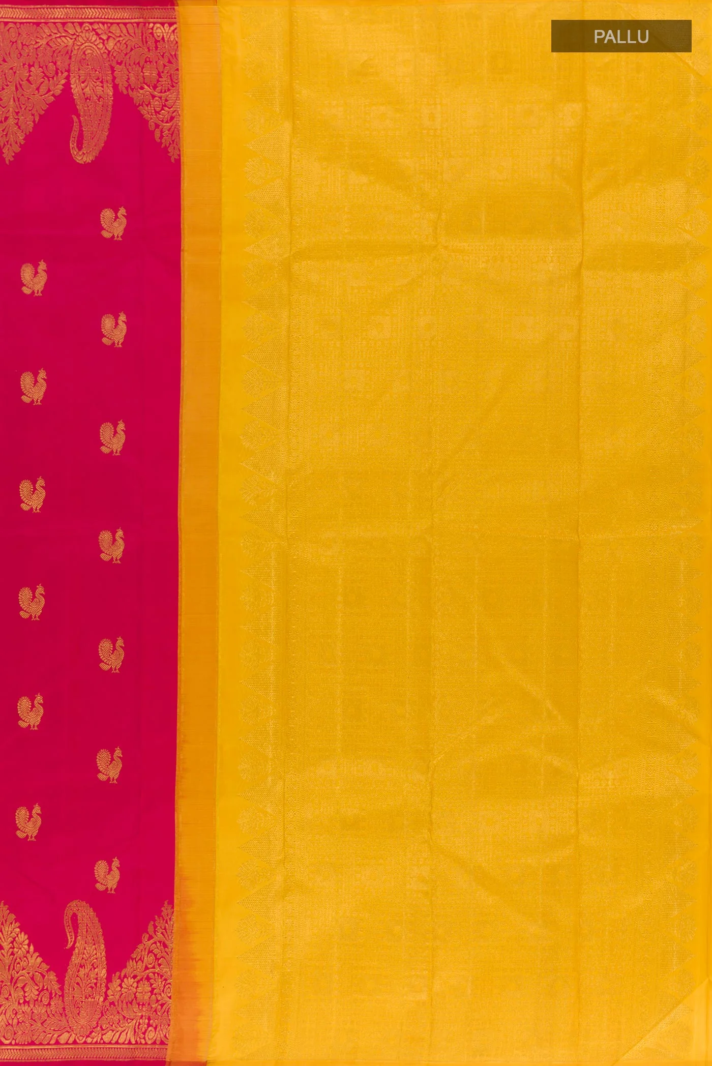 Pink Kanjivaram Silk Saree - Image 6