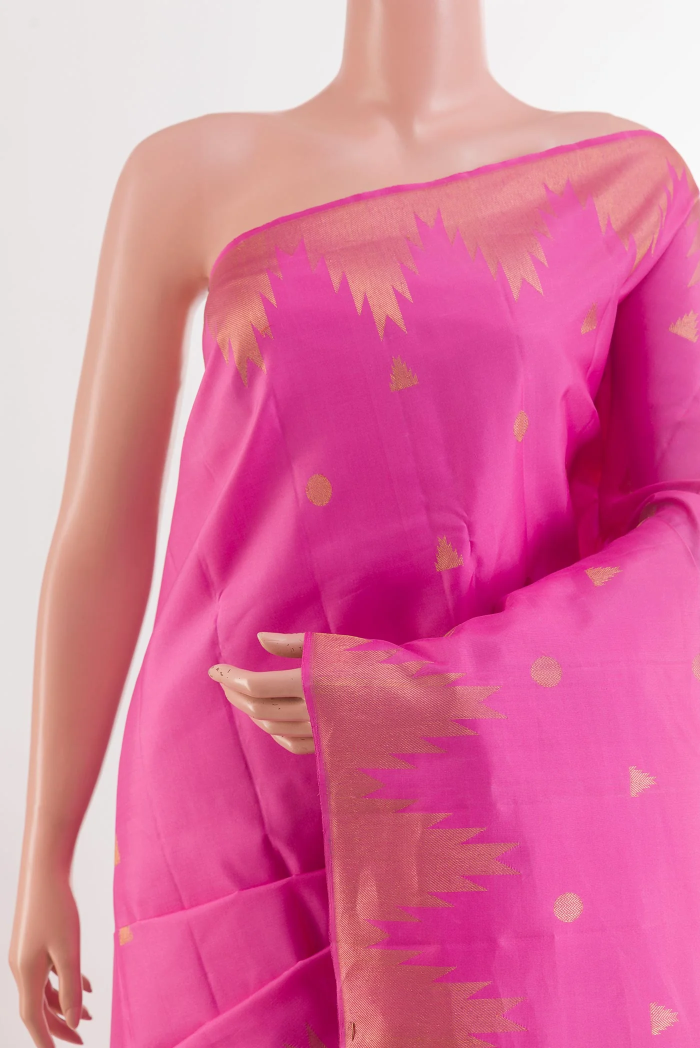 Pink Kanjivaram Silk Saree - Image 2