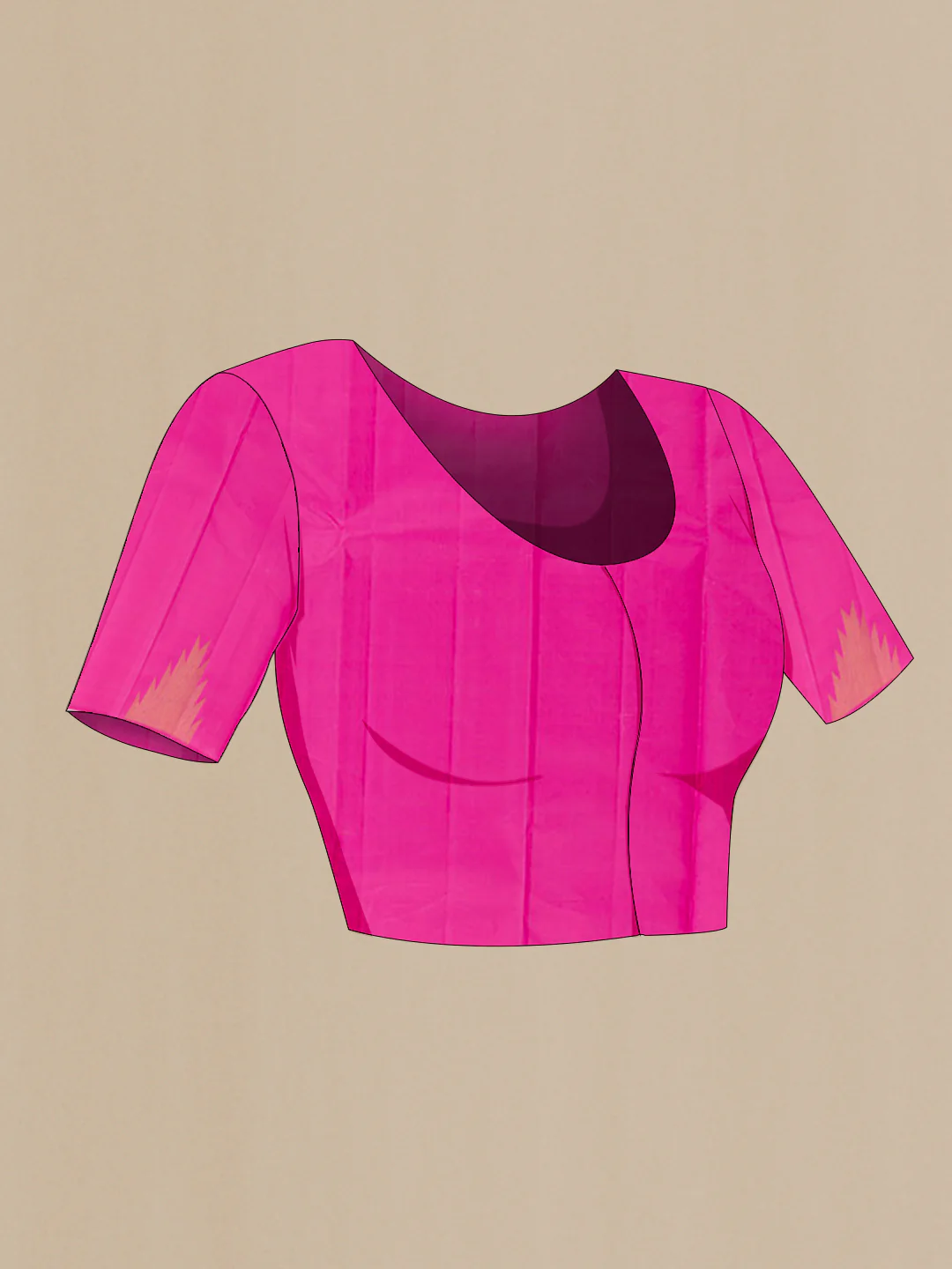 Pink Kanjivaram Silk Saree - Image 4