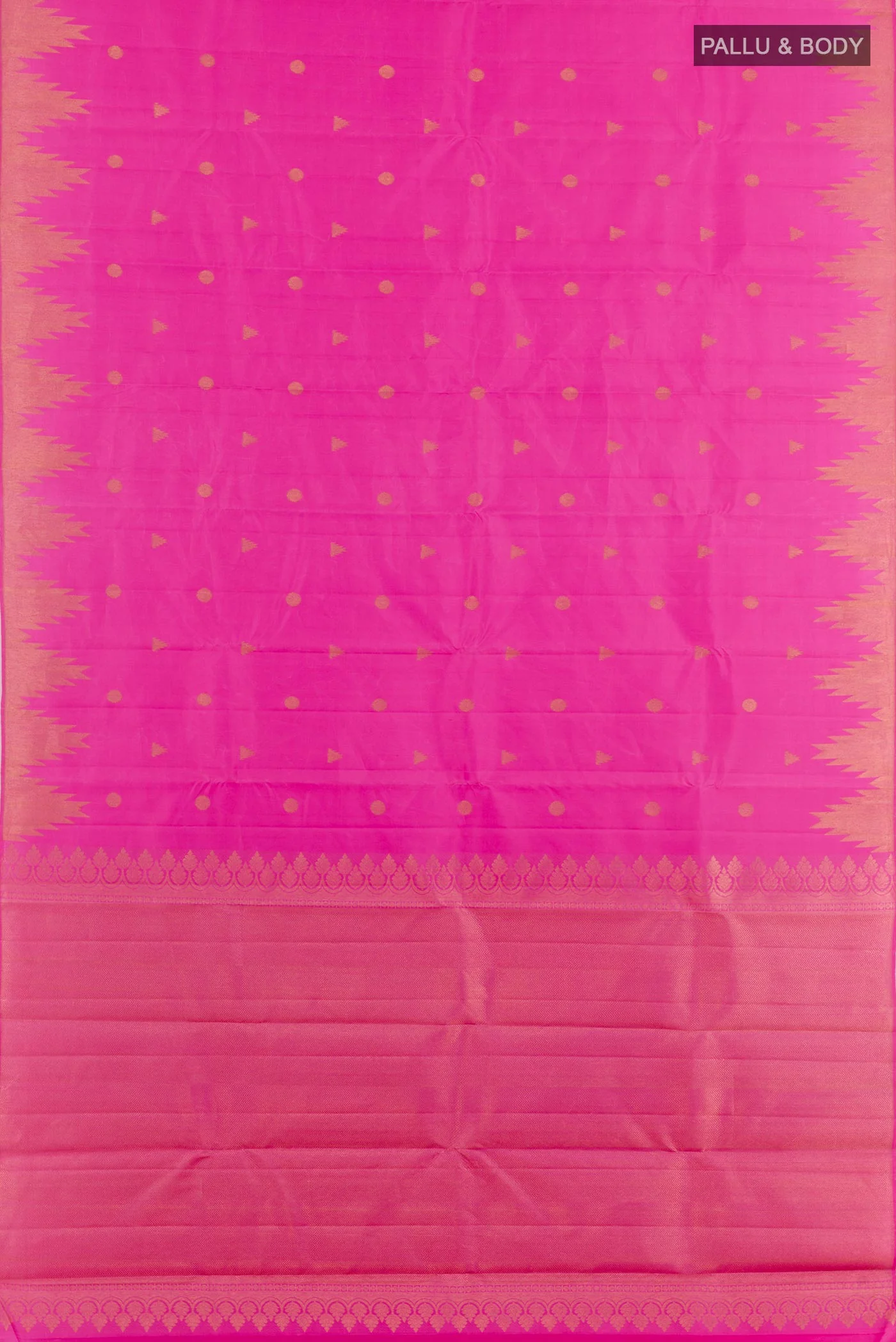 Pink Kanjivaram Silk Saree - Image 5