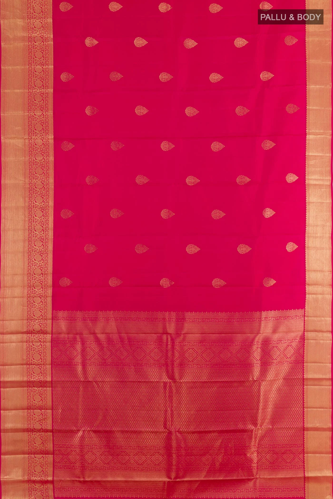 Pink Kanjivaram Silk Saree - Image 3