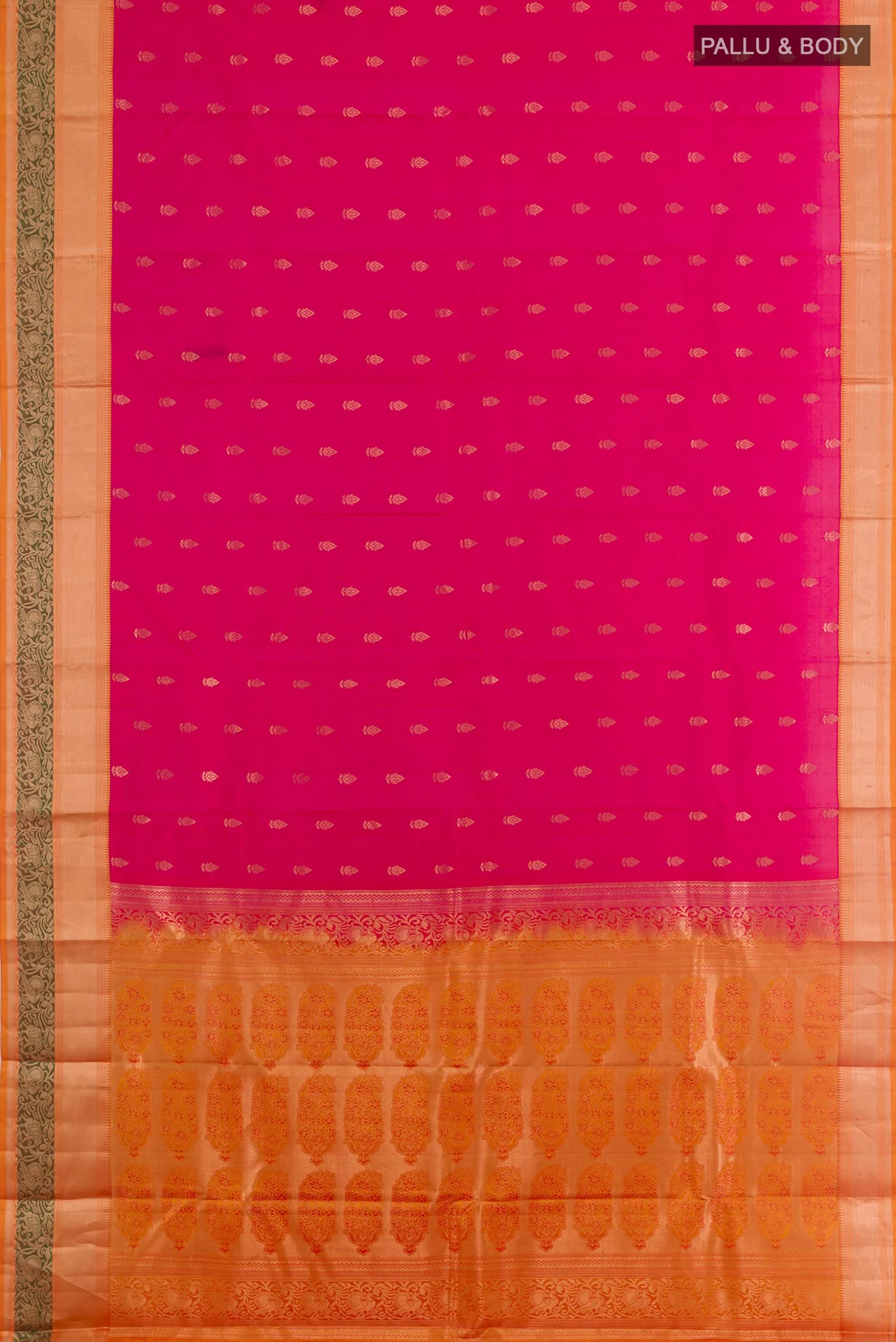 Pink Kanjivaram Silk Saree - Image 3