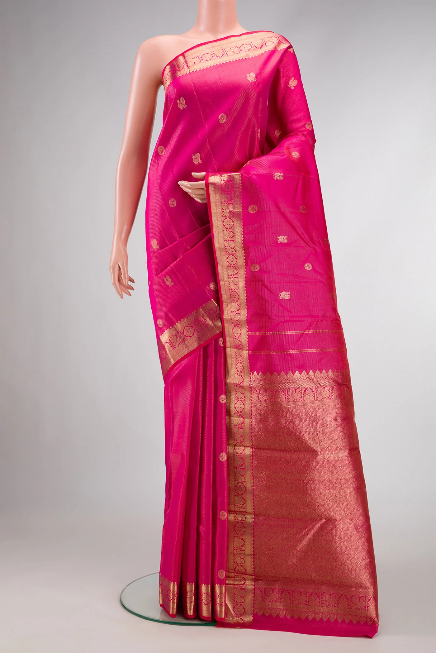 Pink Kanjivaram Silk Saree
