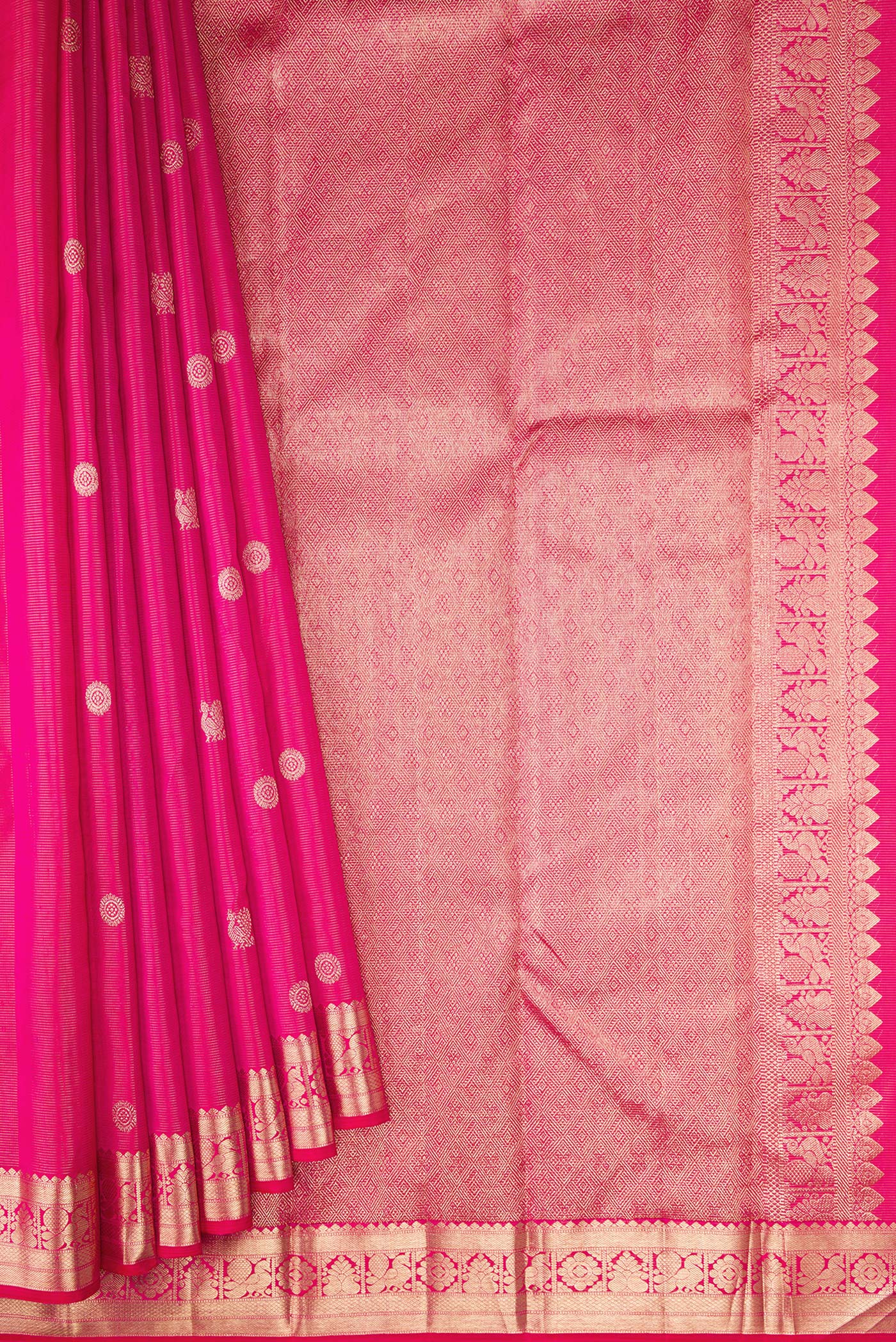 Pink Kanjivaram Silk Saree - Image 4