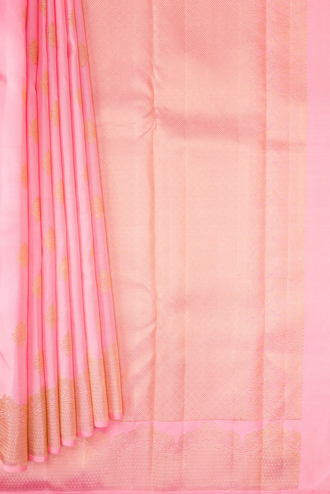 Pink Kanjivaram Silk Saree - Image 4
