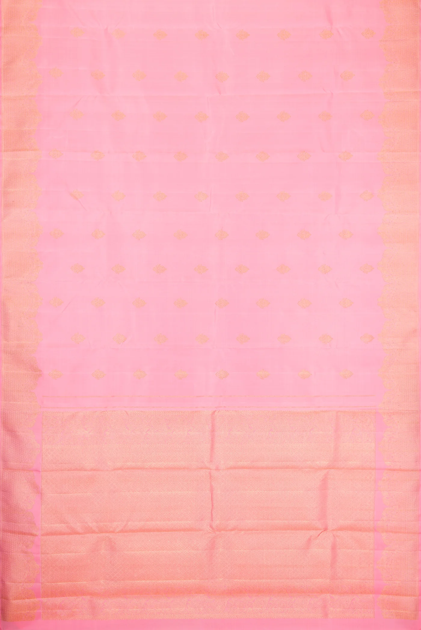 Pink Kanjivaram Silk Saree - Image 6