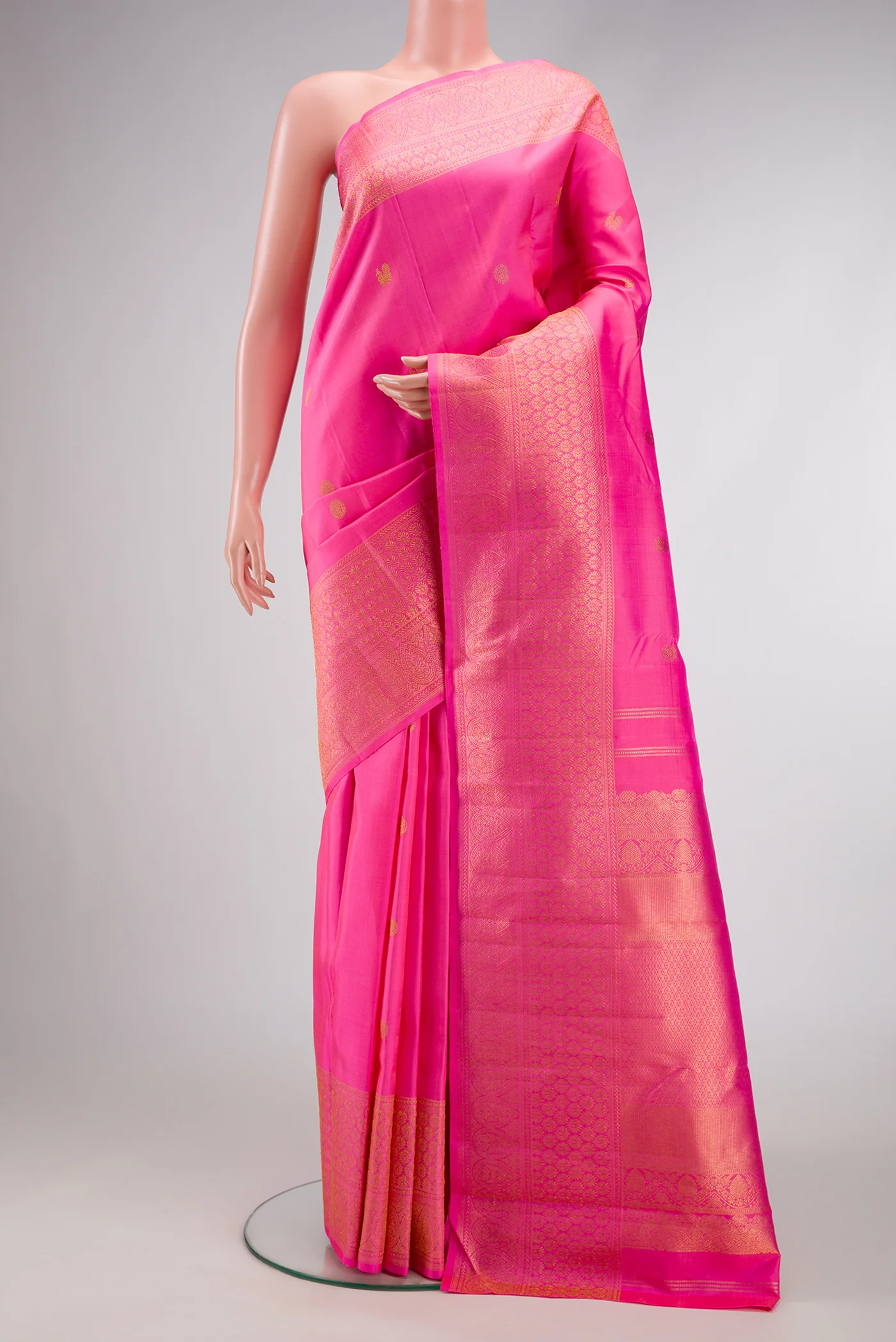 Pink Kanjivaram Silk Saree