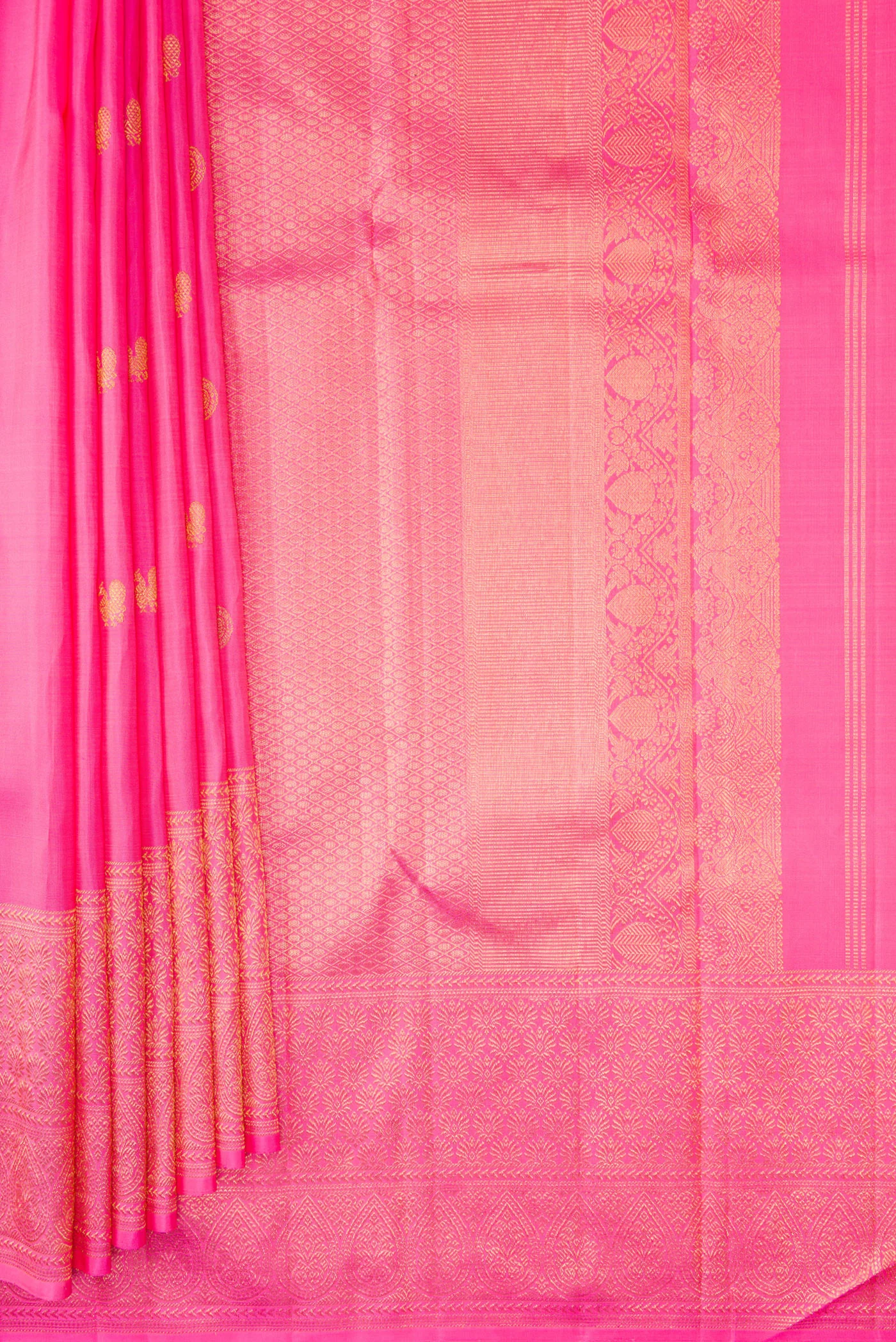 Pink Kanjivaram Silk Saree - Image 4