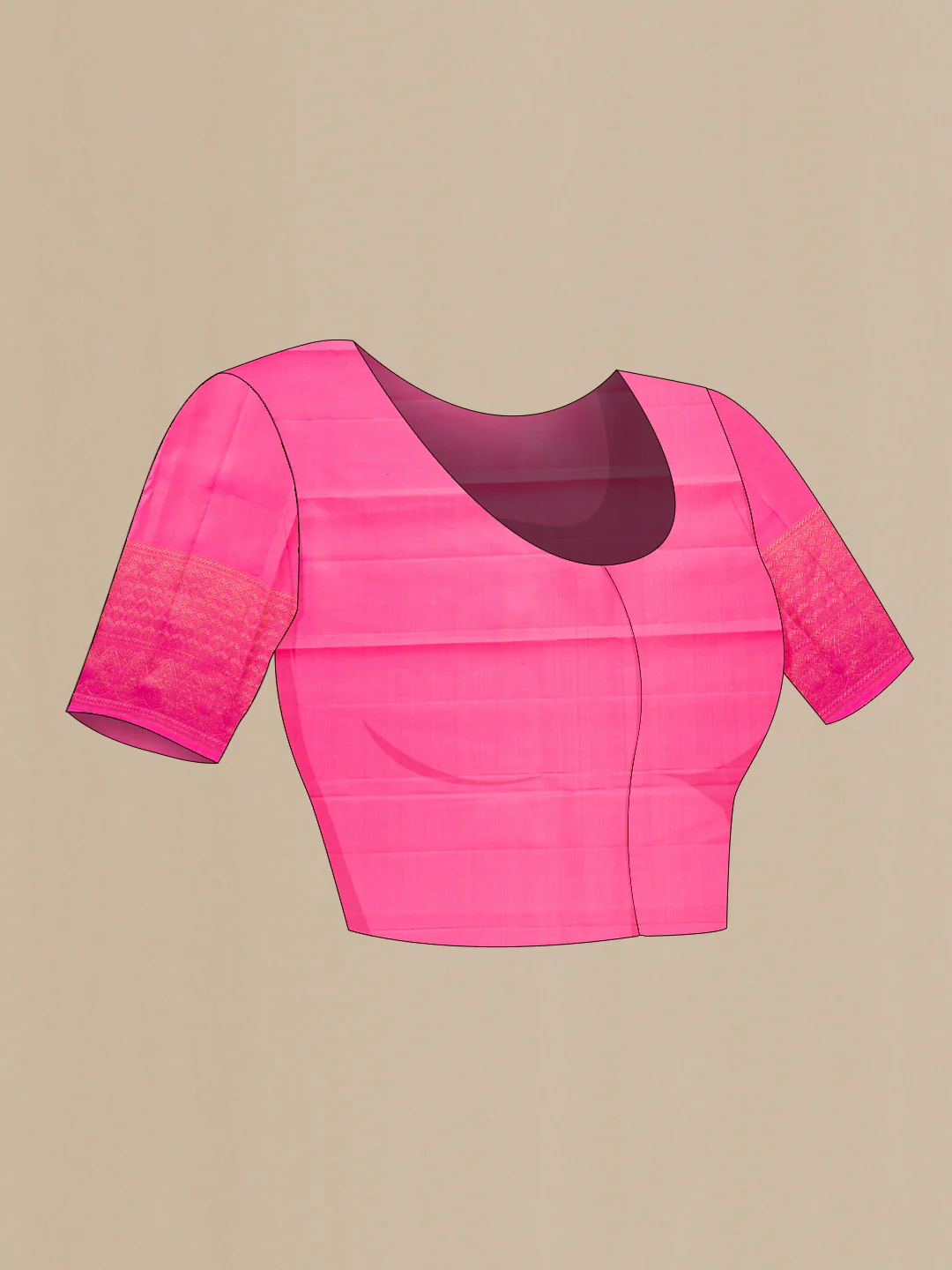 Pink Kanjivaram Silk Saree - Image 5