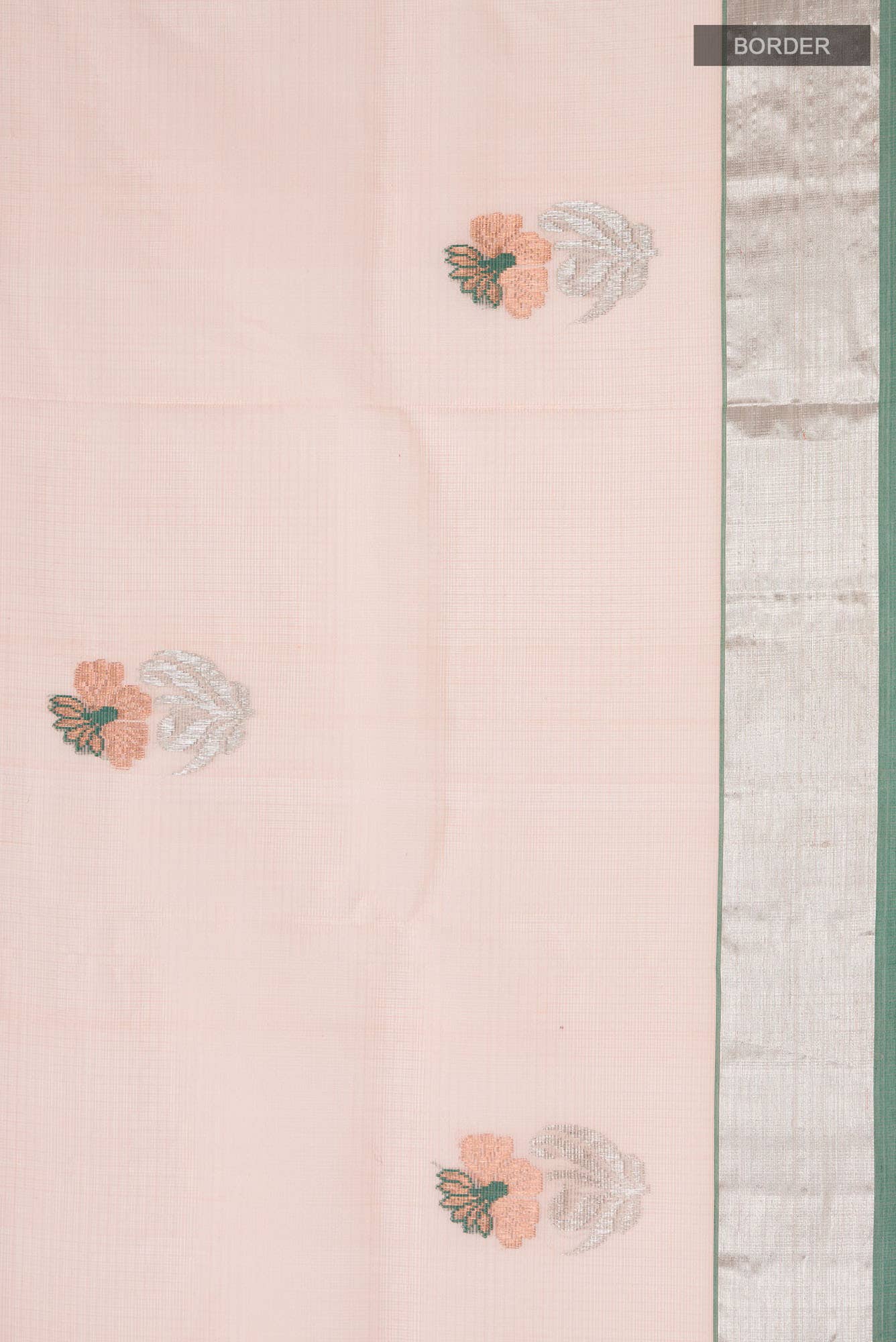 Peach Kota Silk Saree - Image 5