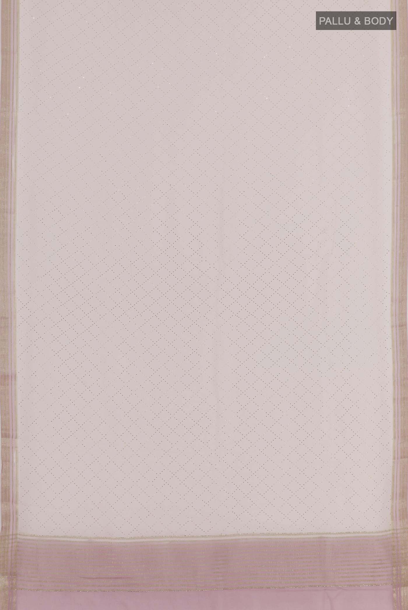 Pink Mysore Chiffon Saree - Image 3